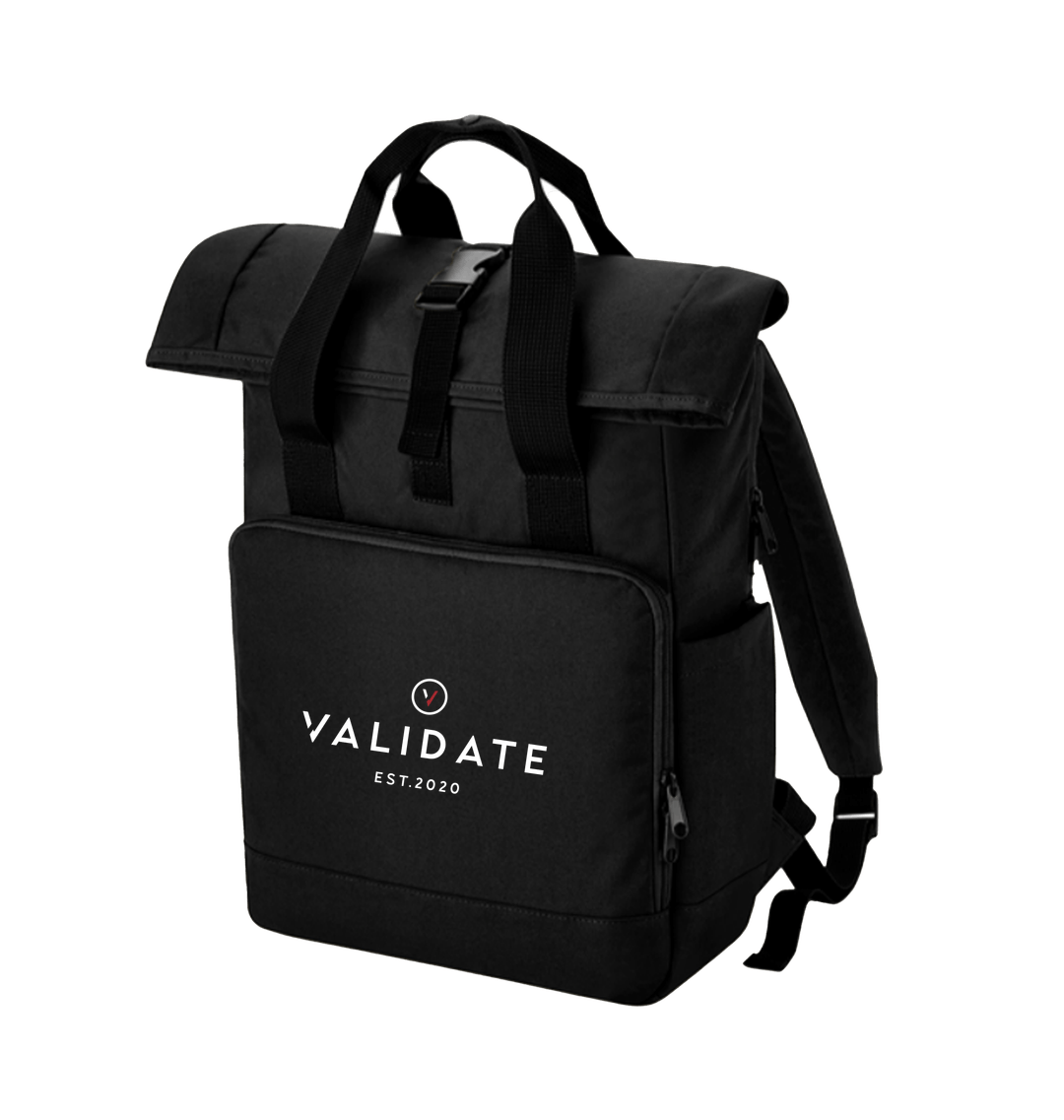 Black Printed Bag Front