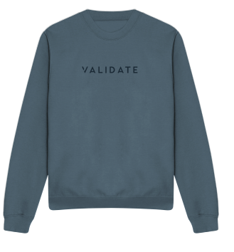 Validate Sam Premium Sweatshirt Denim Blue