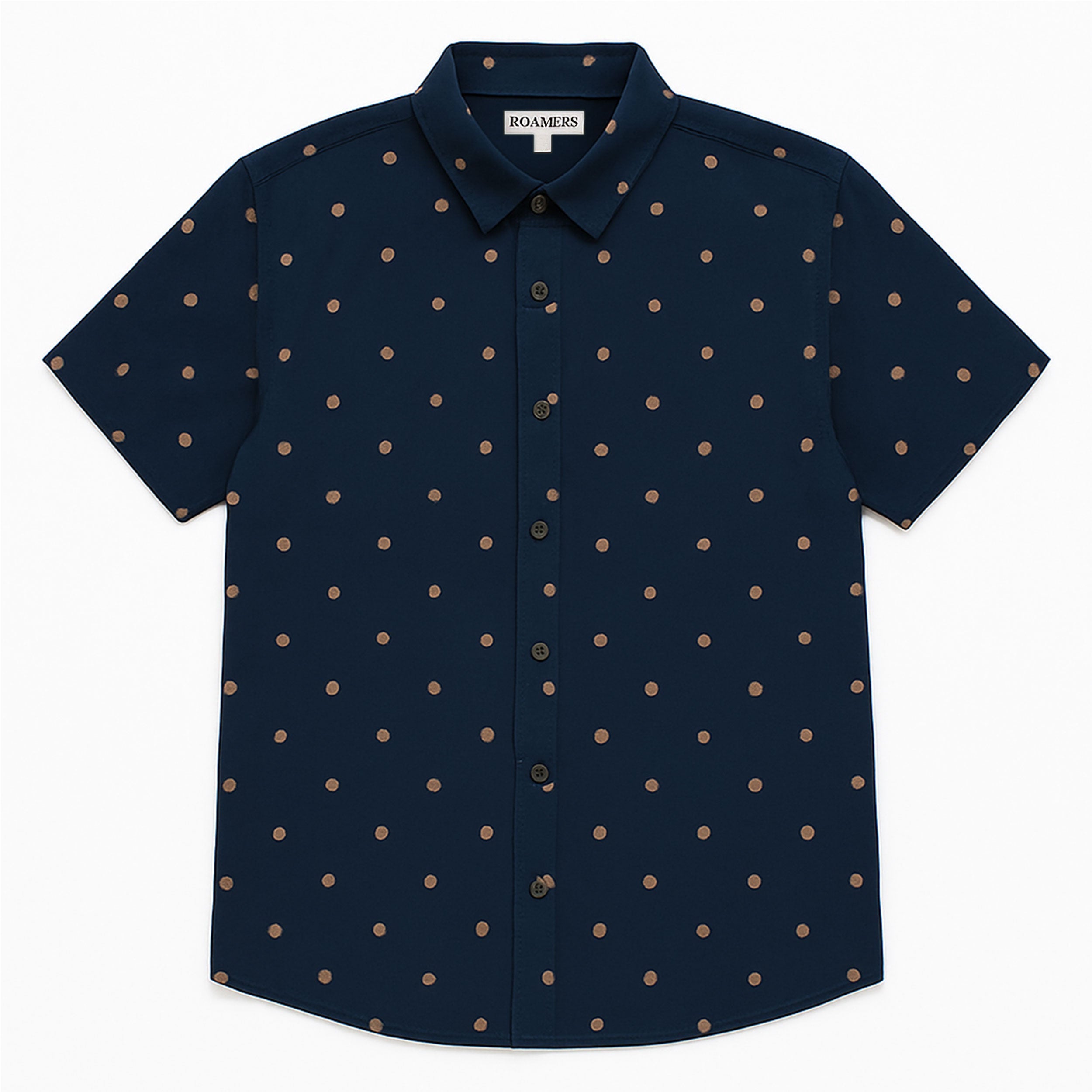 Roamers & Seekers Marin Shirt - Navy / Sienna Dot