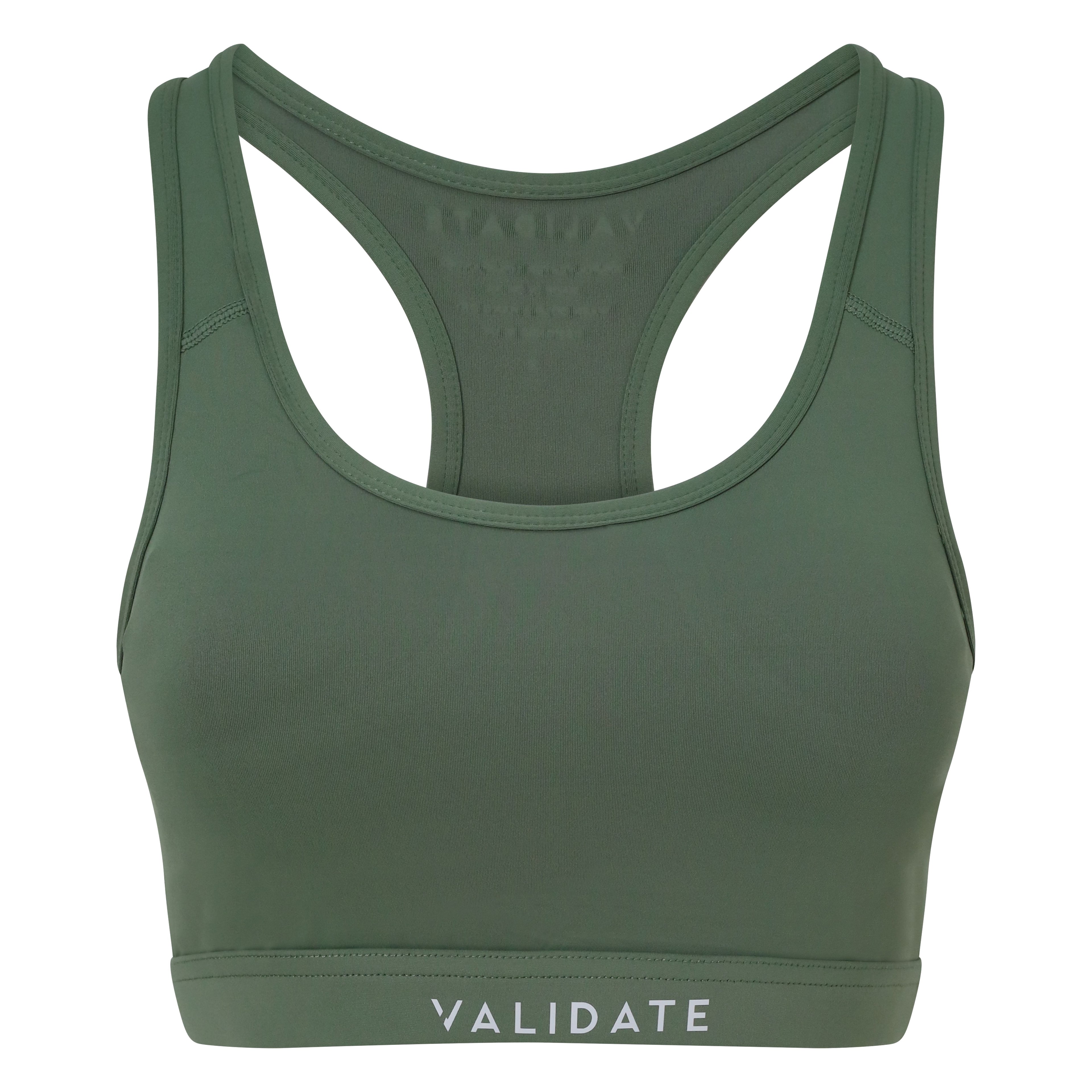 Validate 247 Essential Sports Bra Military Green