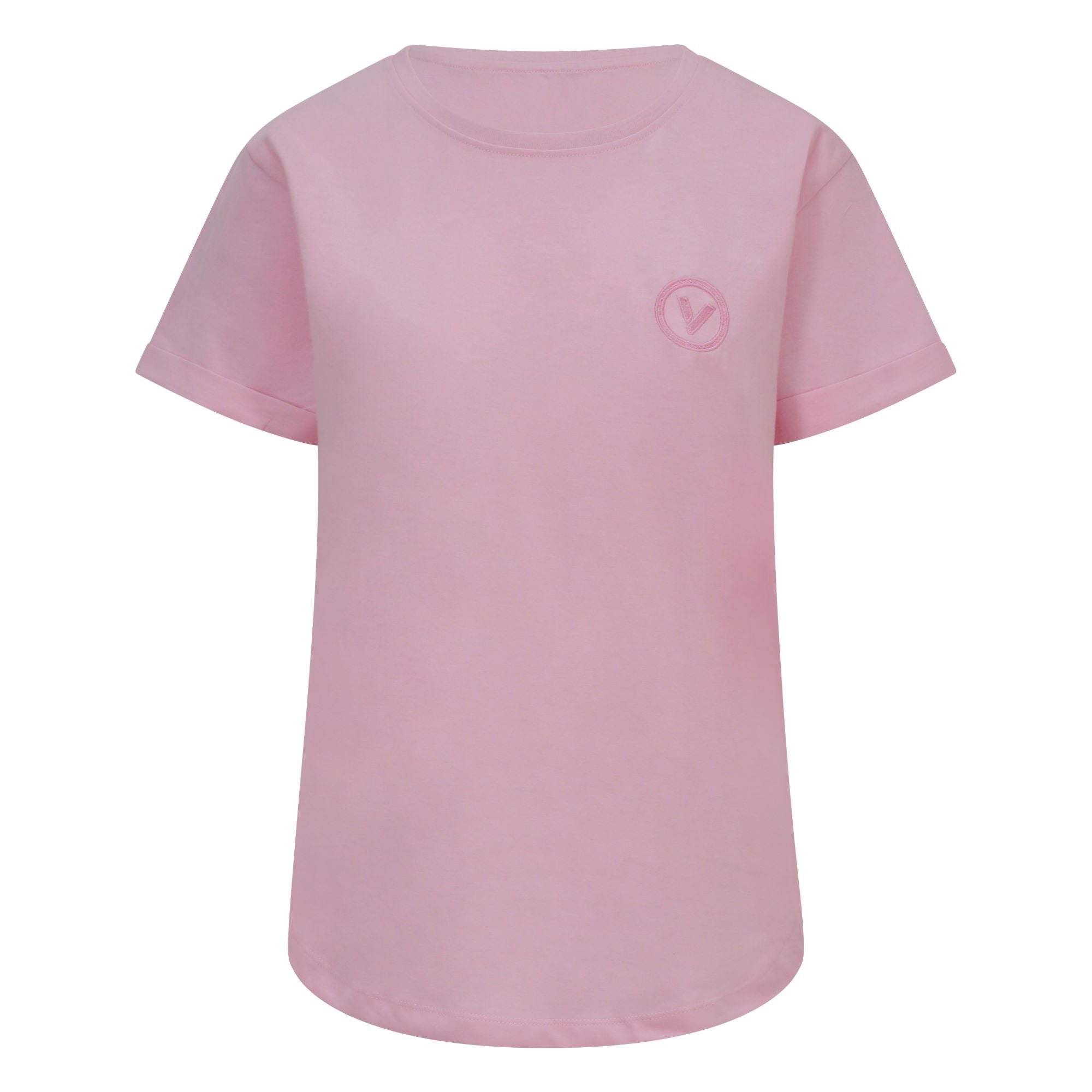 Validate Core Essentials Women's Rolled Sleeve TShirt Light Pink