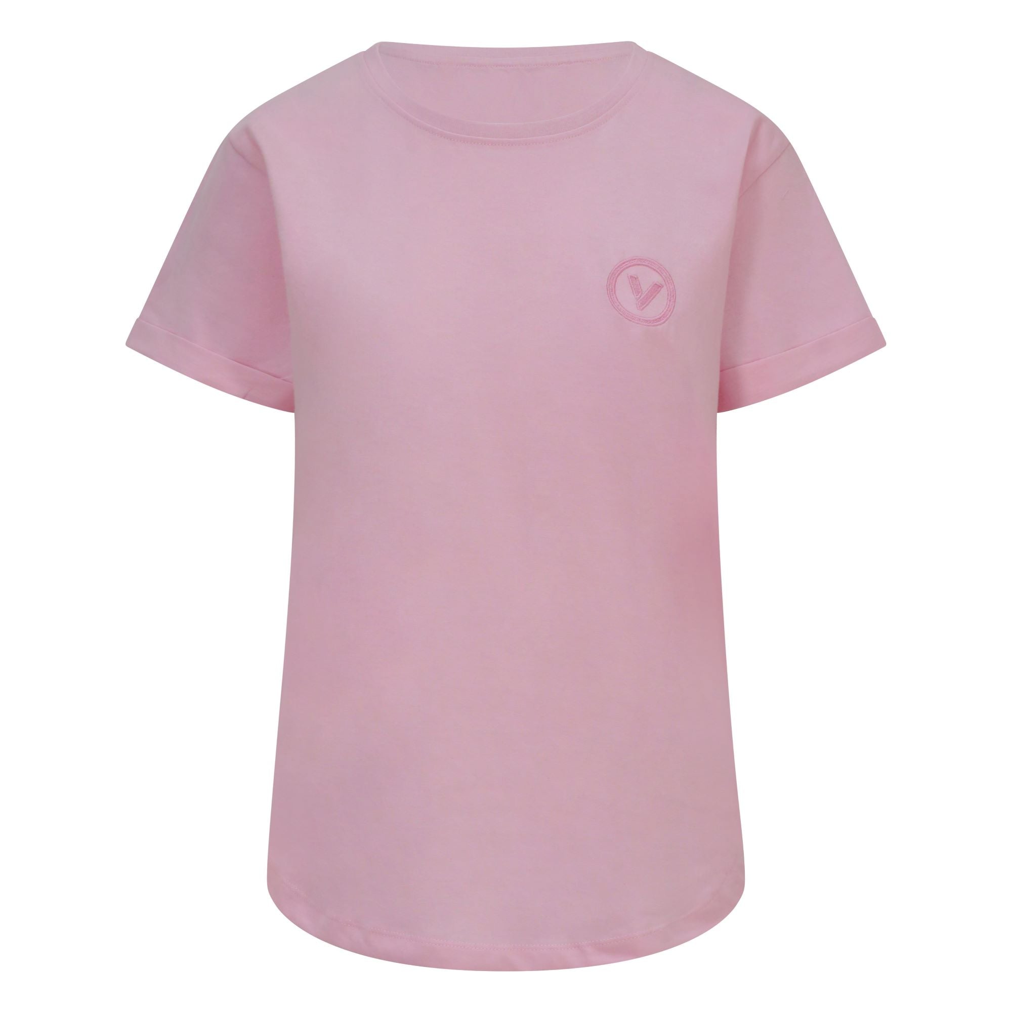 Validate Core Essentials Women's Rolled Sleeve T-Shirt Light Pink