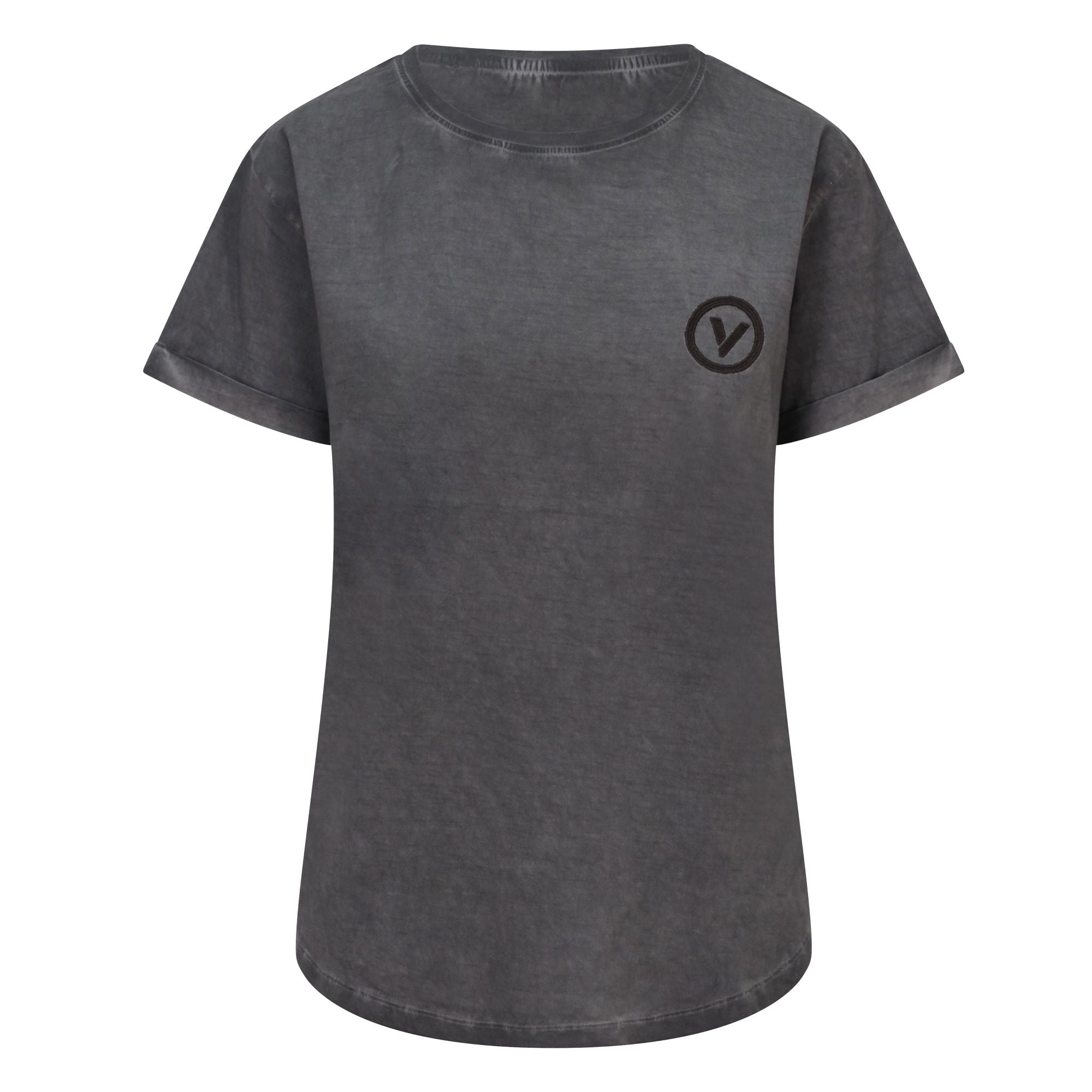 Validate Core Essentials Women's Rolled Sleeve T-Shirt Vintage Charcoal