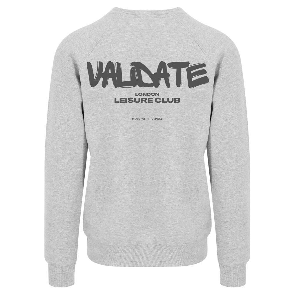 Validate Pathfinder Back Print Sweatshirt Grey