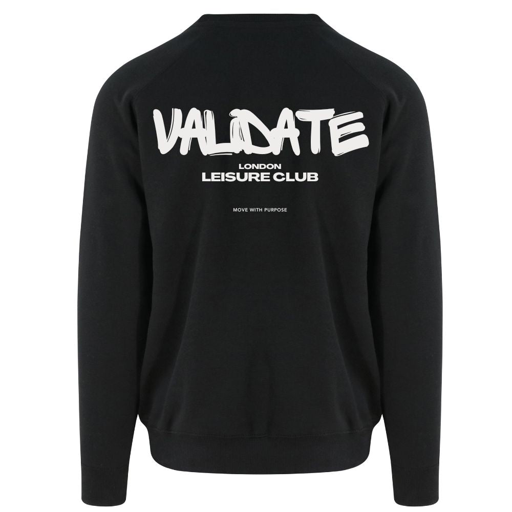 Validate Pathfinder Back Print Sweatshirt Black