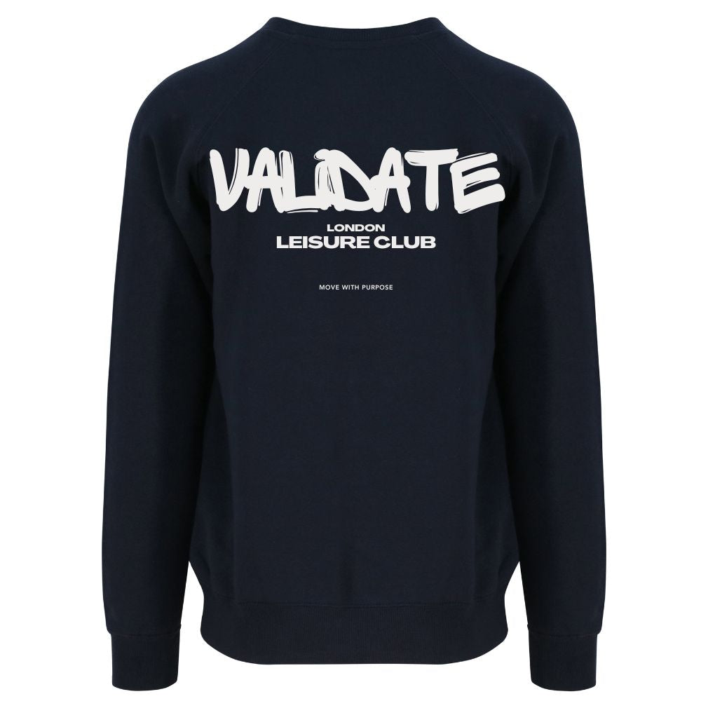 Validate Pathfinder Back Print Sweatshirt Navy