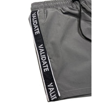 Load image into Gallery viewer, Validate Tape Detail Stretch Swim Short Charcoal
