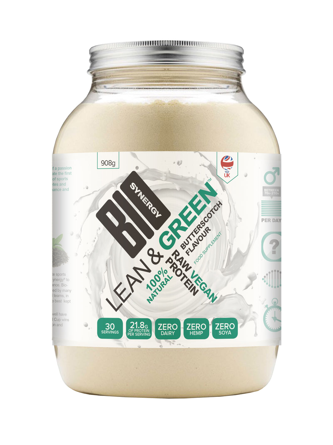 Lean & Green vegan protein - butterscotch - 908g