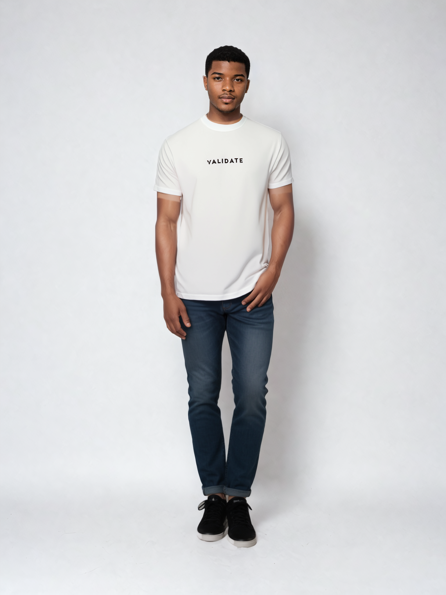 Mens Essential Central Logo Tee White