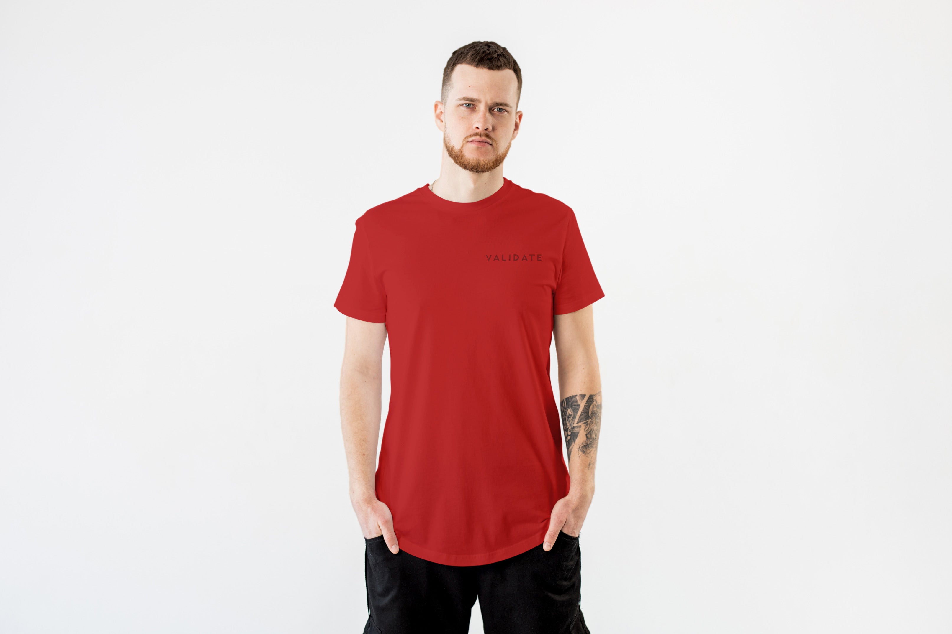Validate Core Essentials Men's T-Shirt Red