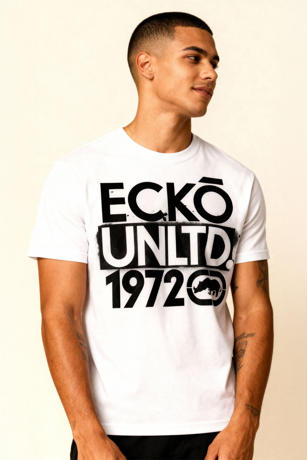ECKO UNLTD STACKED T-SHIRT White