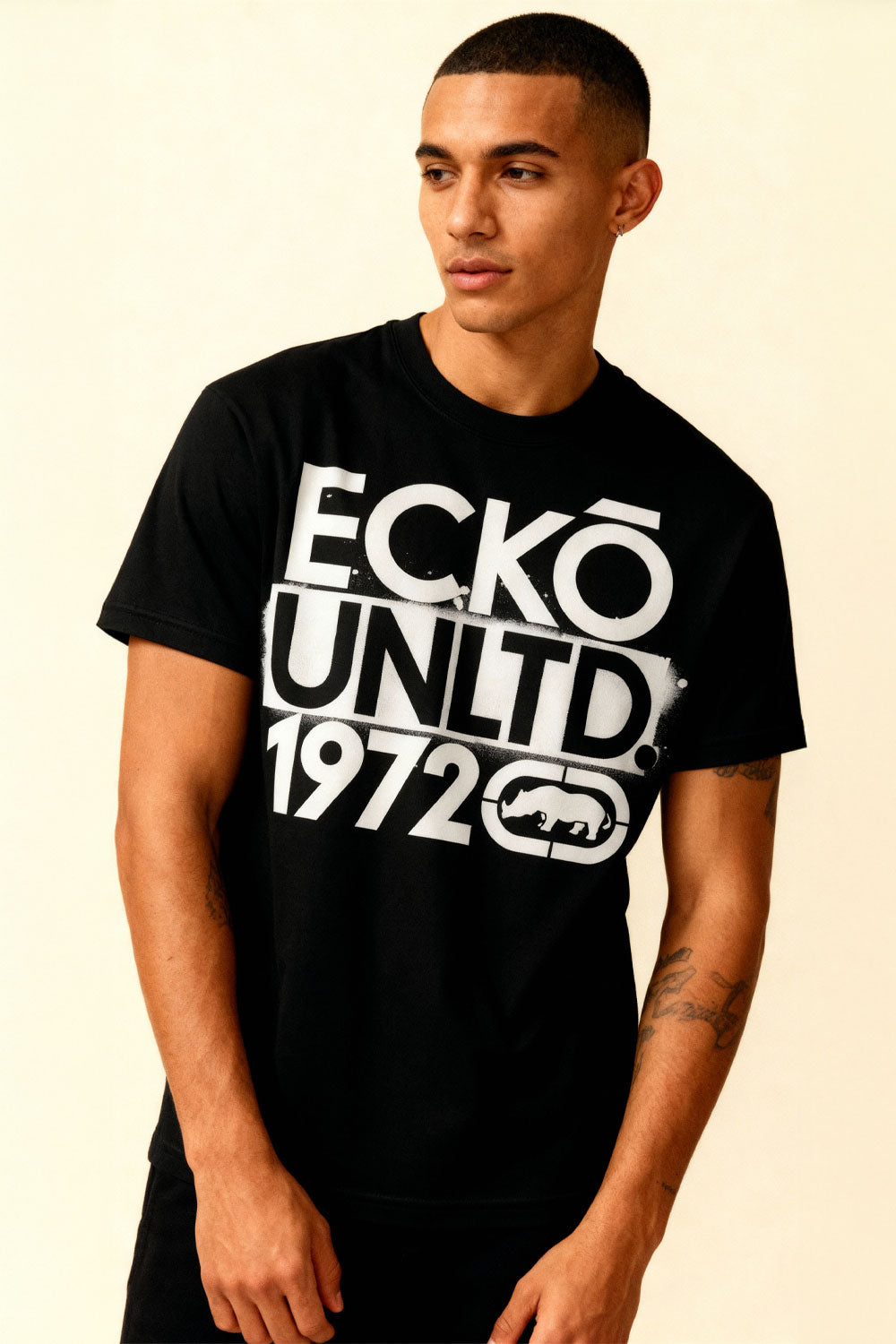 ECKO UNLTD STACKED T-SHIRT Black
