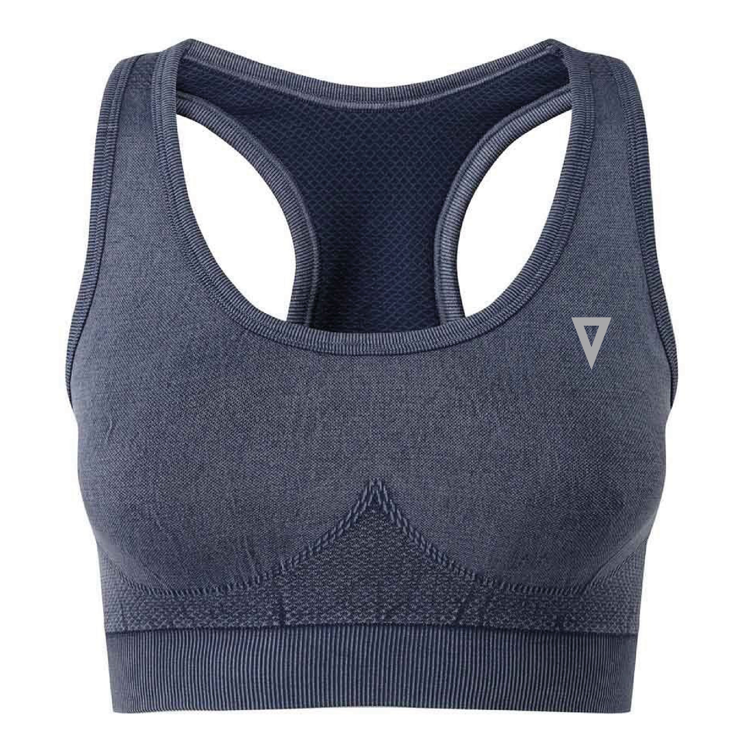 Validate Seamless Sculpt Sports Bra Denim Blue