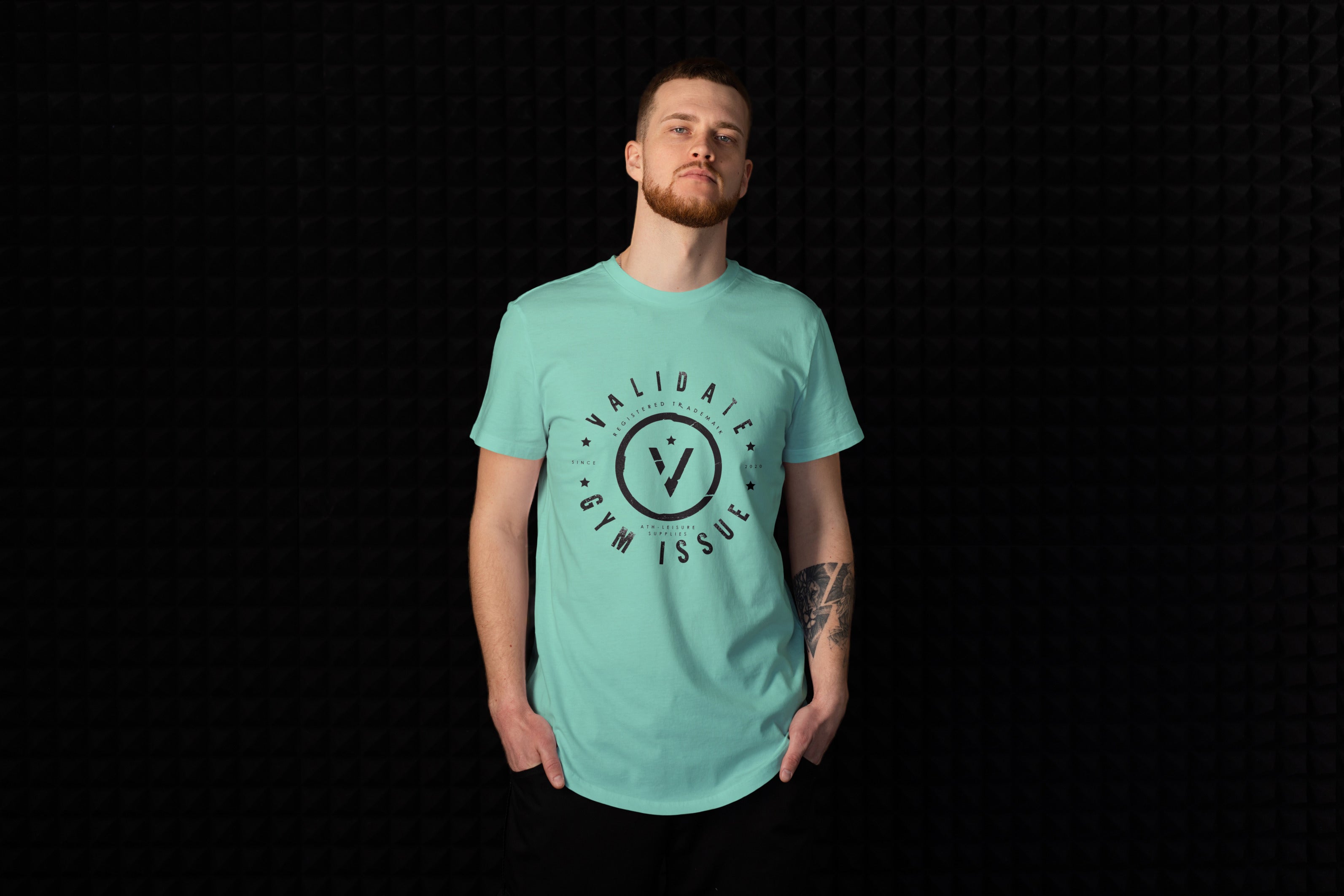 Validate Gym Issue T-shirt Celadon Green