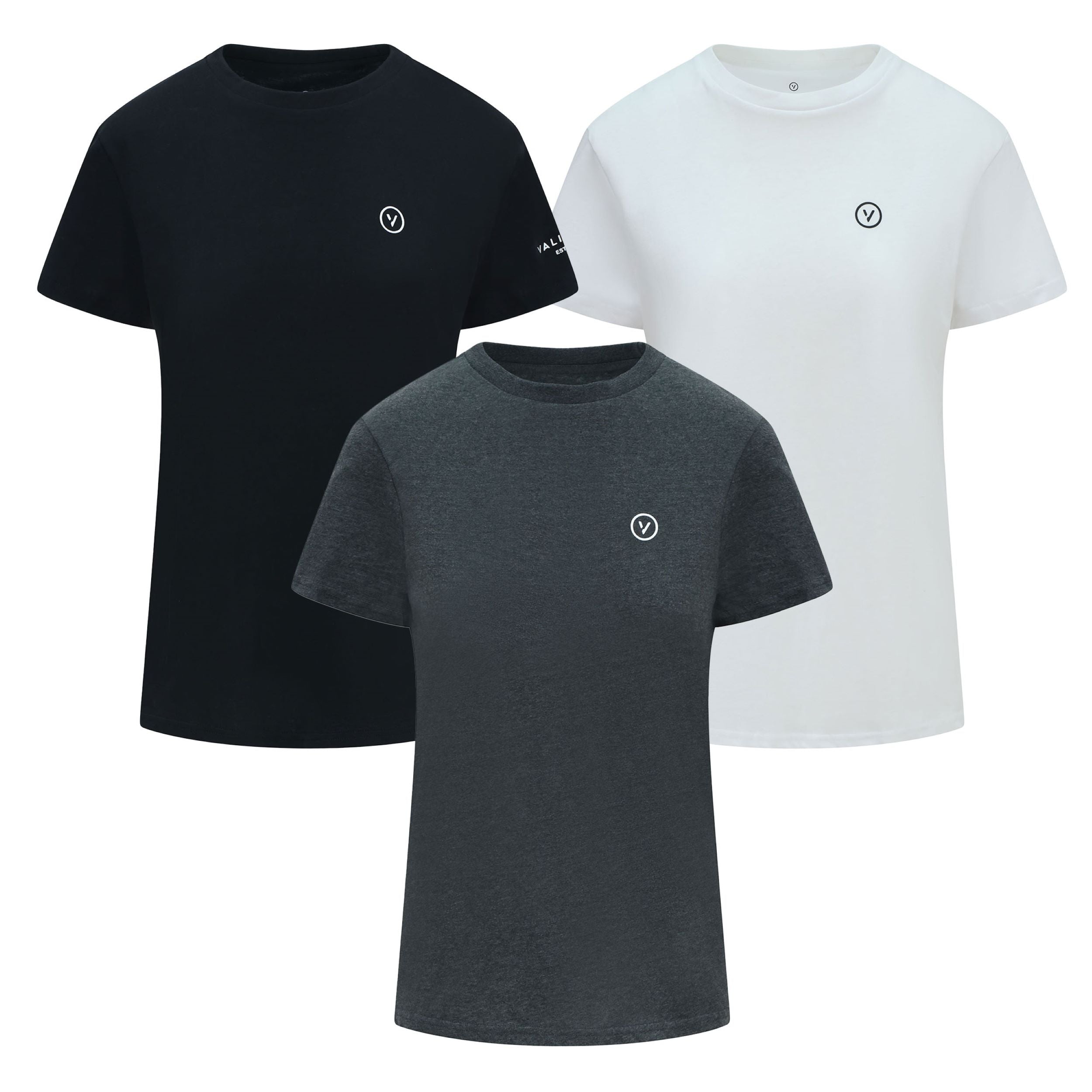 Validate Womens Essential Small Logo T-Shirt 3 Pack