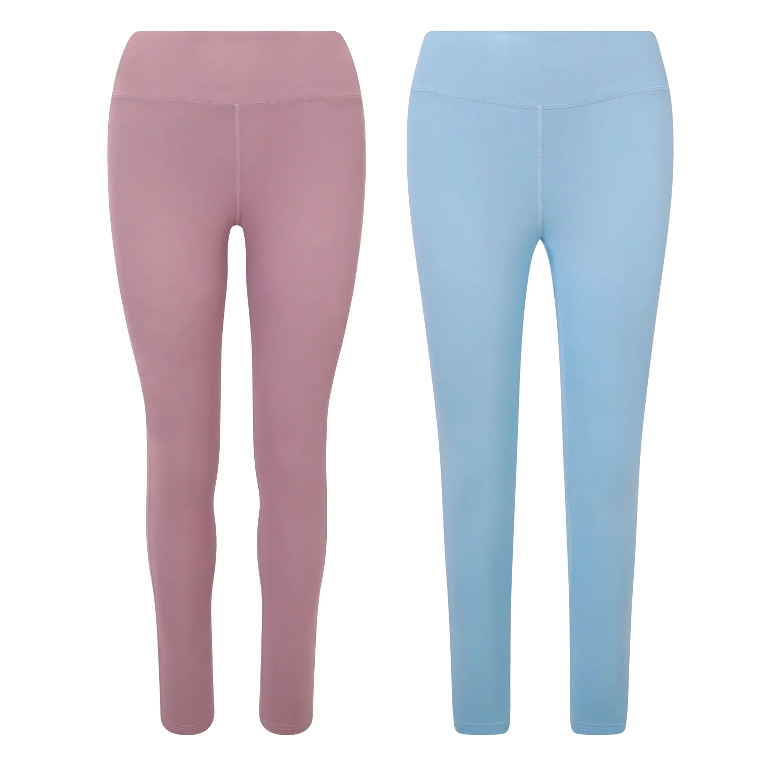 Validate 247 Essential 2 Pack Leggings Pink + Sky Blue