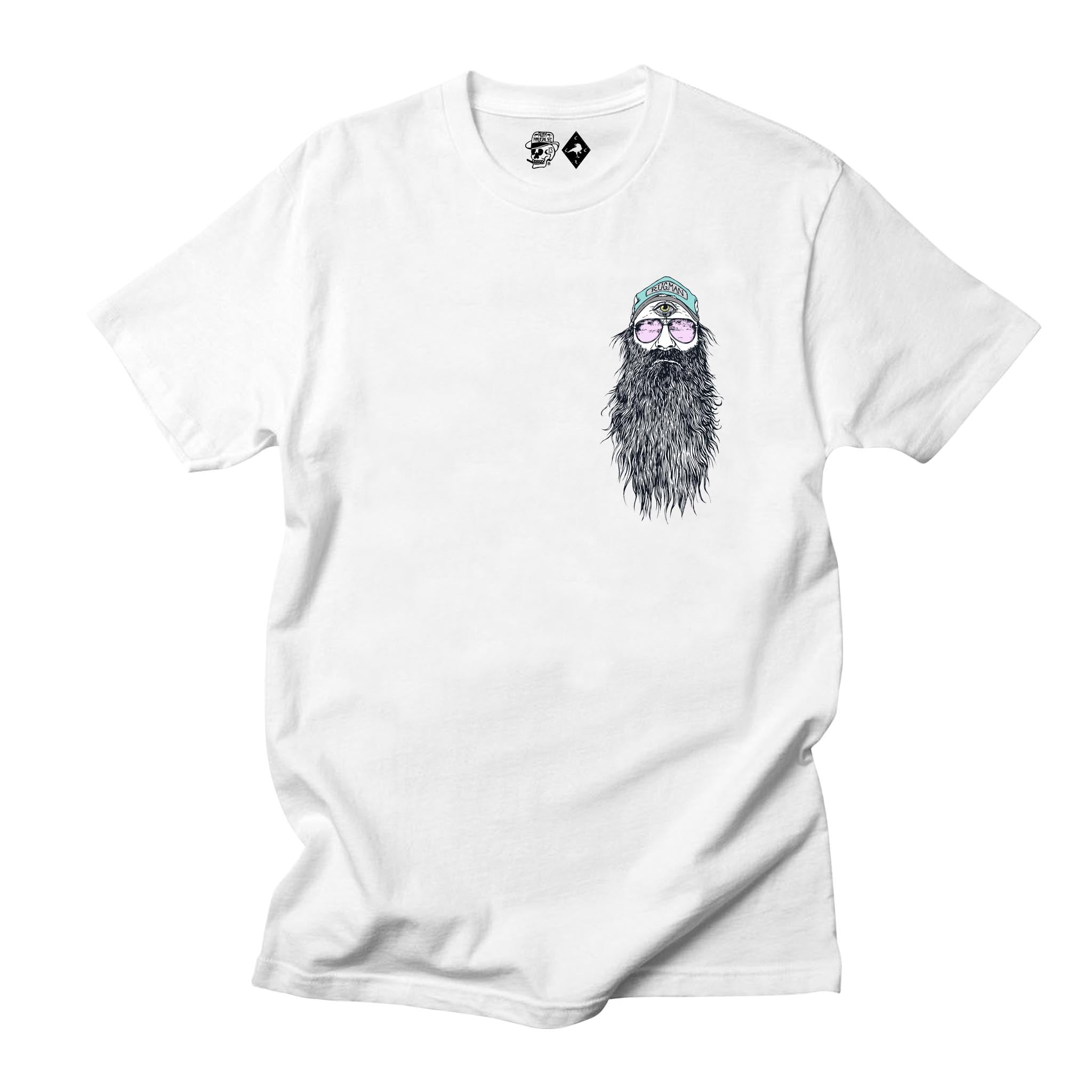 Beardy Man T-Shirt – White