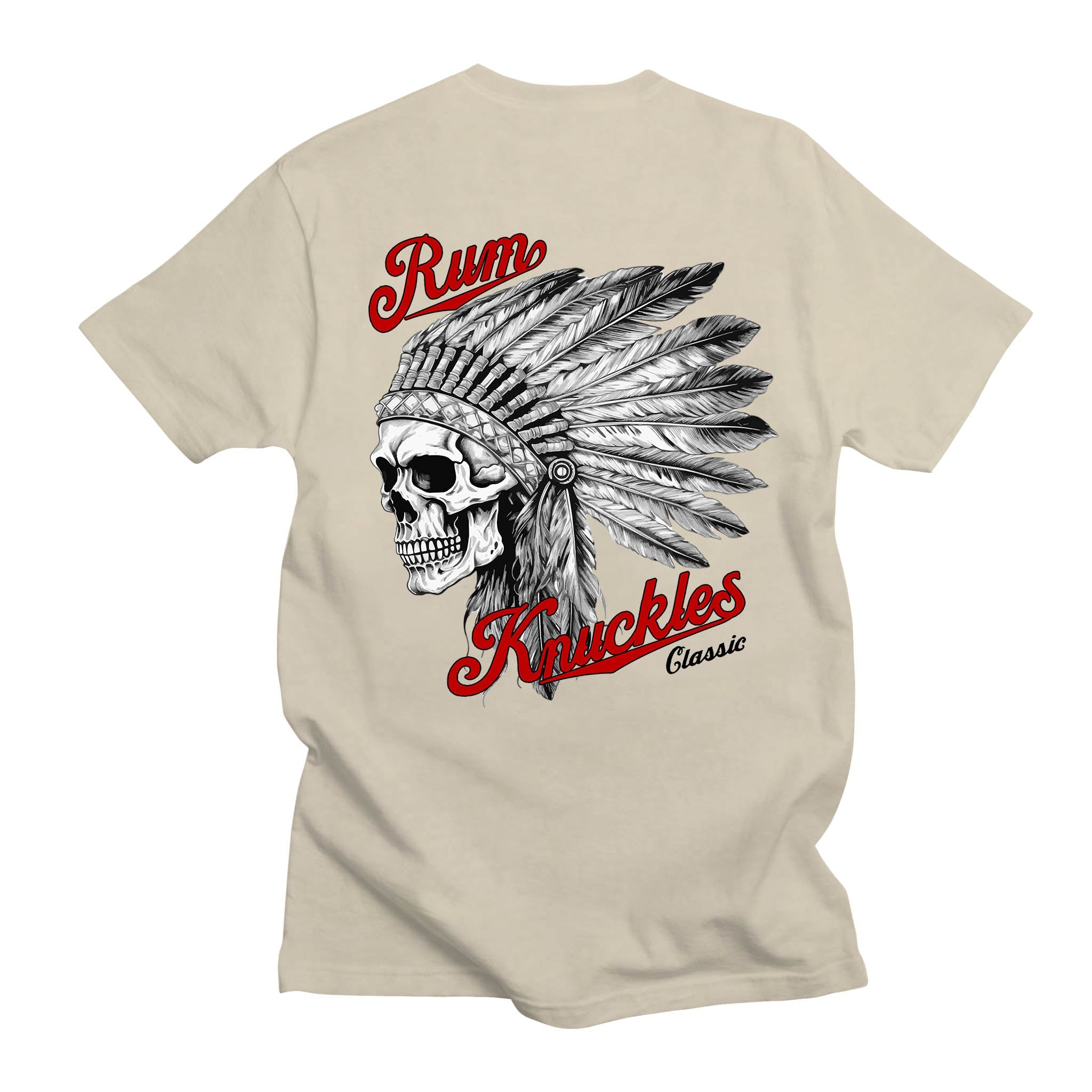 Indian Skull T-Shirt – Sand