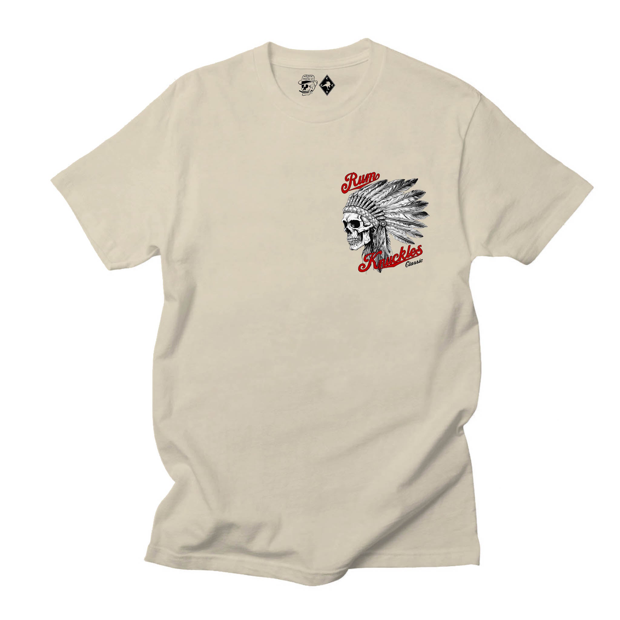 Indian Skull T-Shirt – Sand