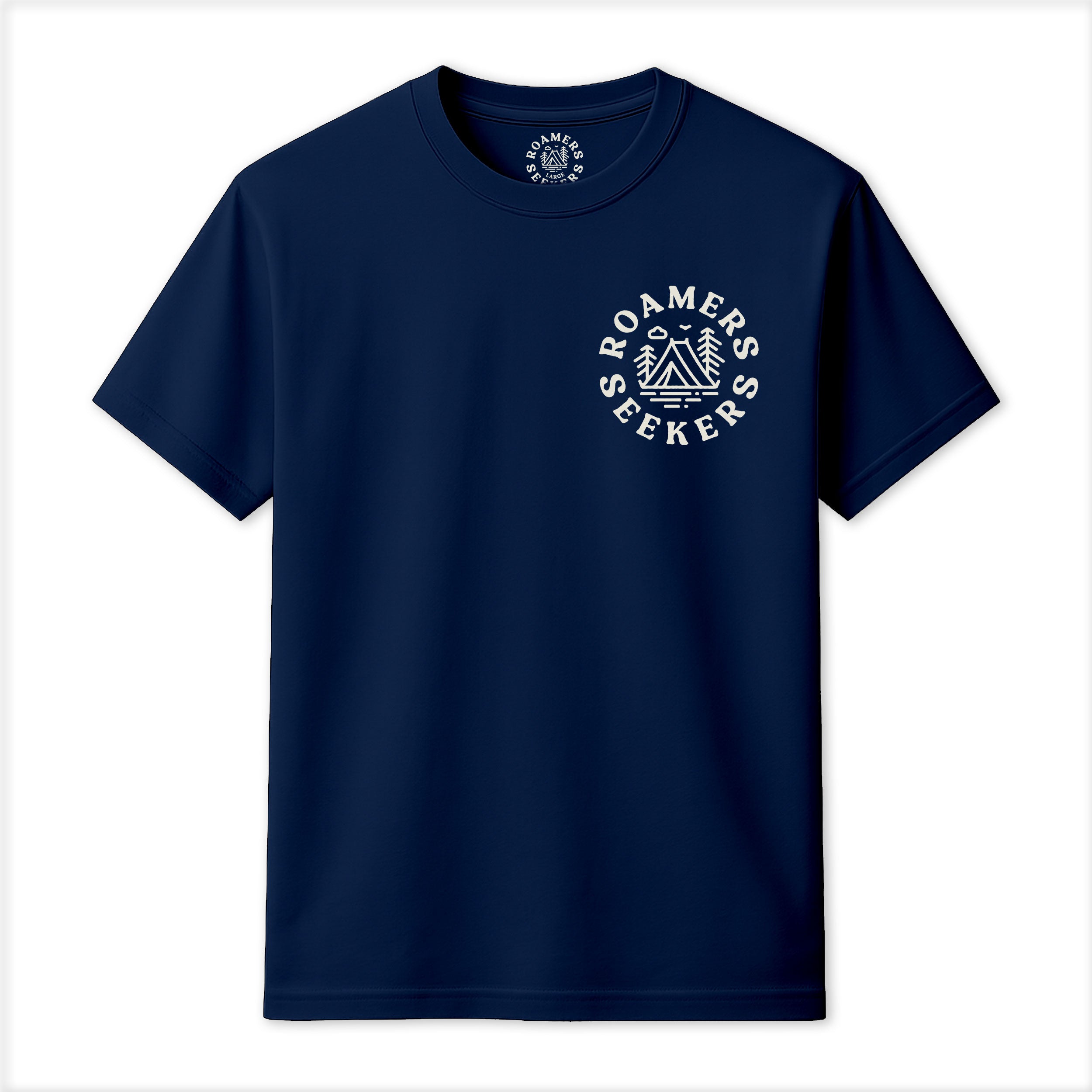 Roamers & Seekers Mens Outback Graphic T-Shirt – Navy Blue – Classic Fit 100% Cotton – Roamers & Seekers Graphic Tee