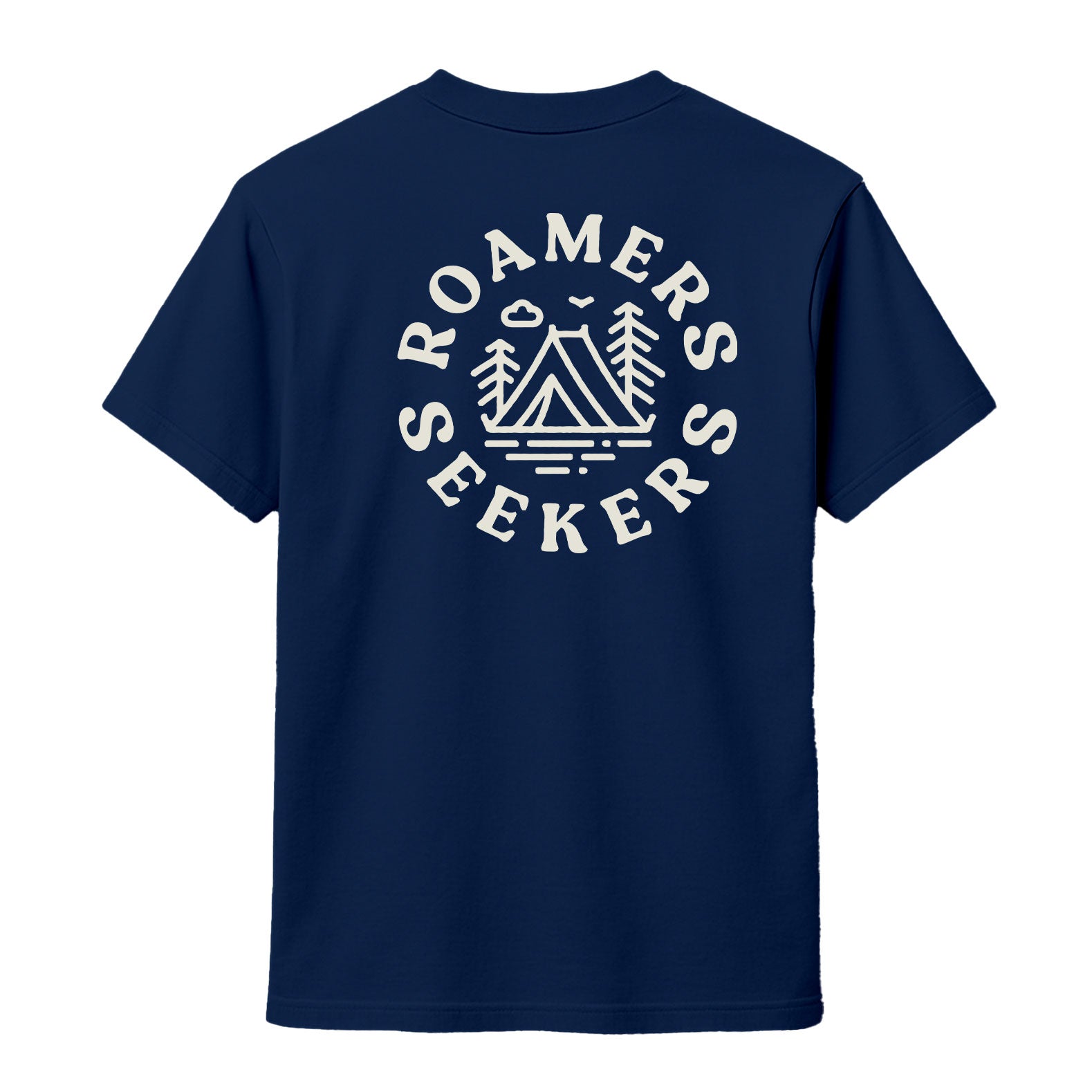 Roamers & Seekers Mens Outback Graphic T-Shirt – Navy Blue – Classic Fit 100% Cotton – Roamers & Seekers Graphic Tee