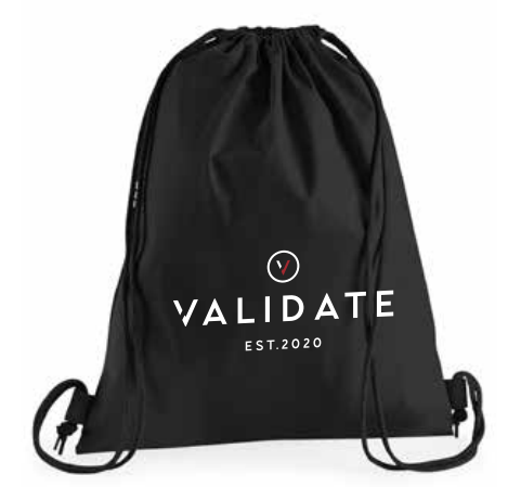 Premium Cotton Gymsack Black