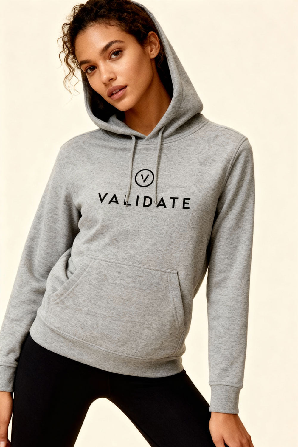 VALIDATE OG PREMIUM WOMENS HOODIE GREY MARL