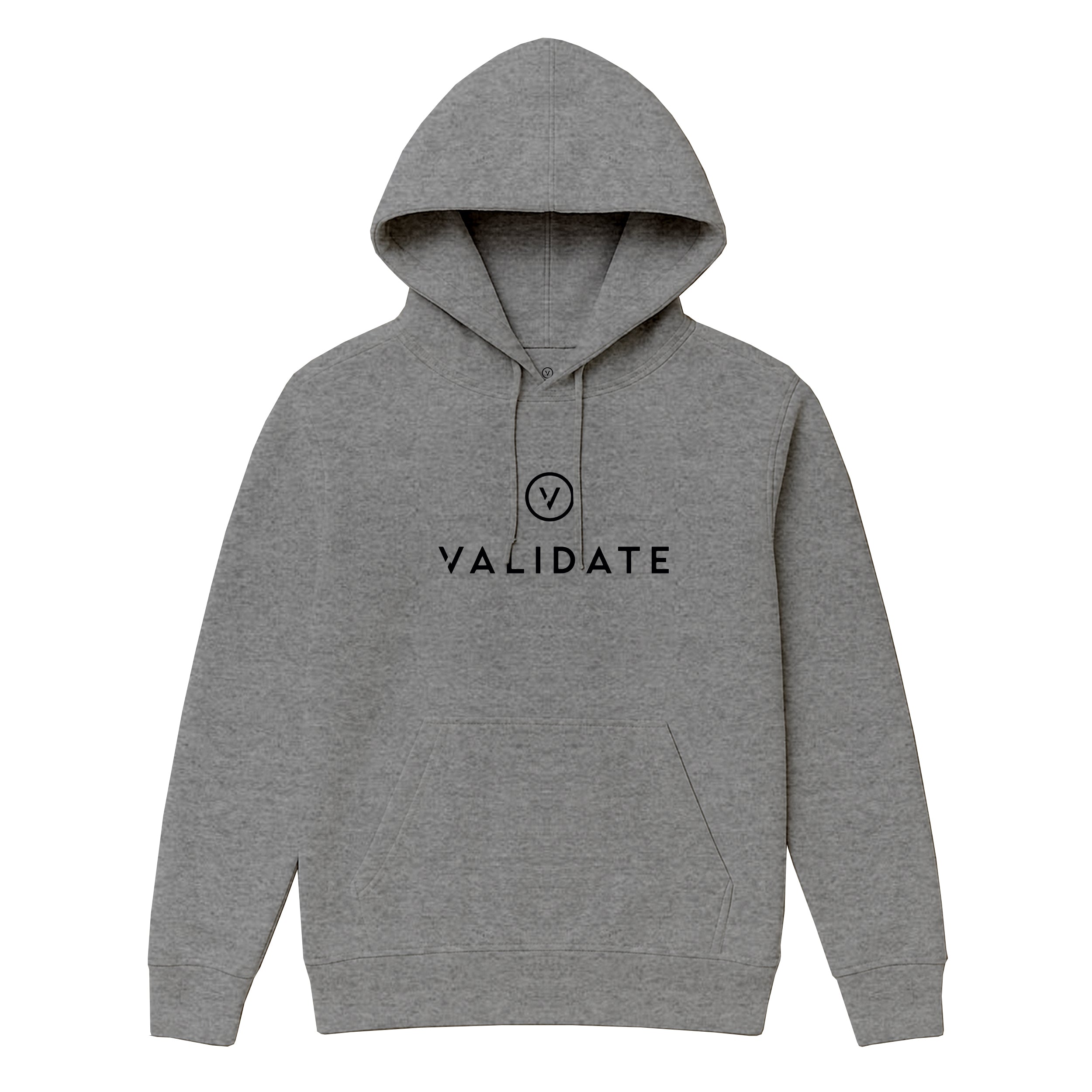 VALIDATE OG PREMIUM UNISEX HOODIE GREY MARL