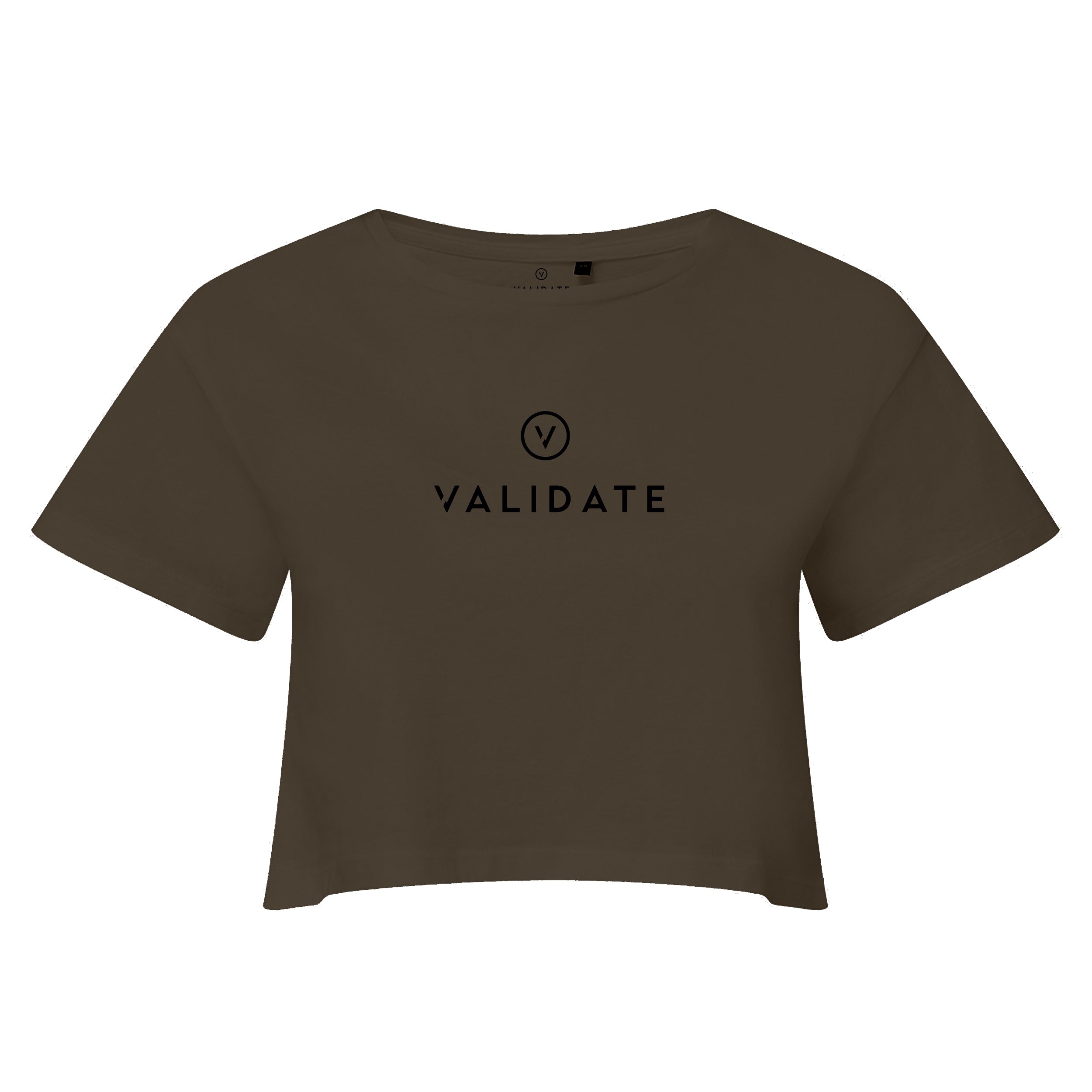 VALIDATE LIMITLESS CROP TOP OLIVE