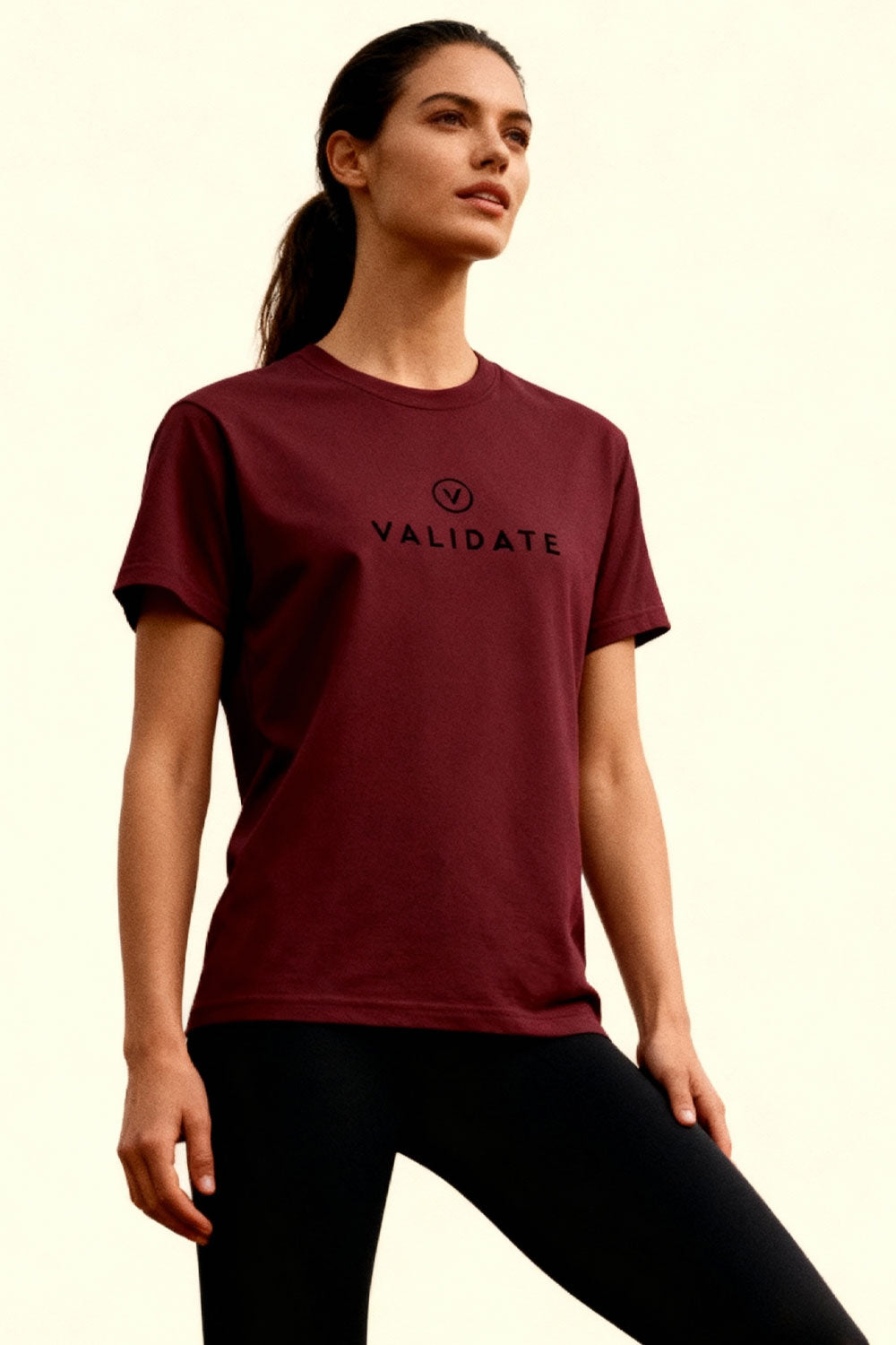 VALIDATE OG PREMIUM WOMENS WOMENS T-SHIRT BURGUNDY