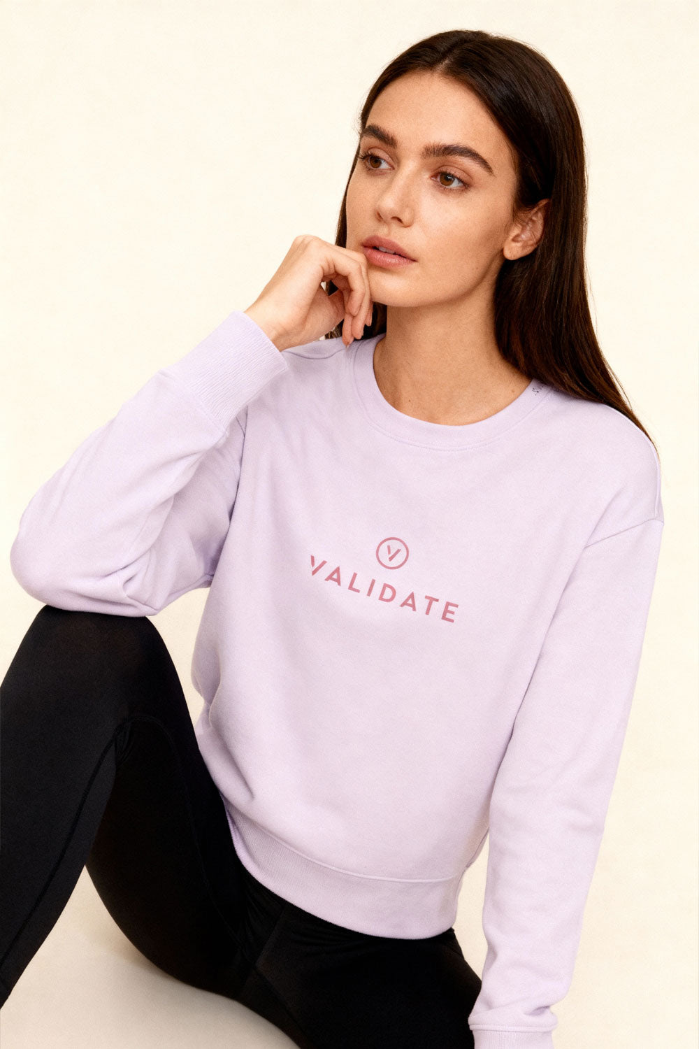 VALIDATE OG PREMIUM WOMENS SWEATSHIRT LILAC