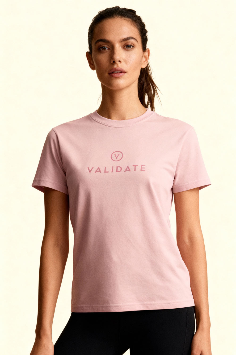 VALIDATE OG PREMIUM WOMENS WOMENS T-SHIRT LIGHT PINK