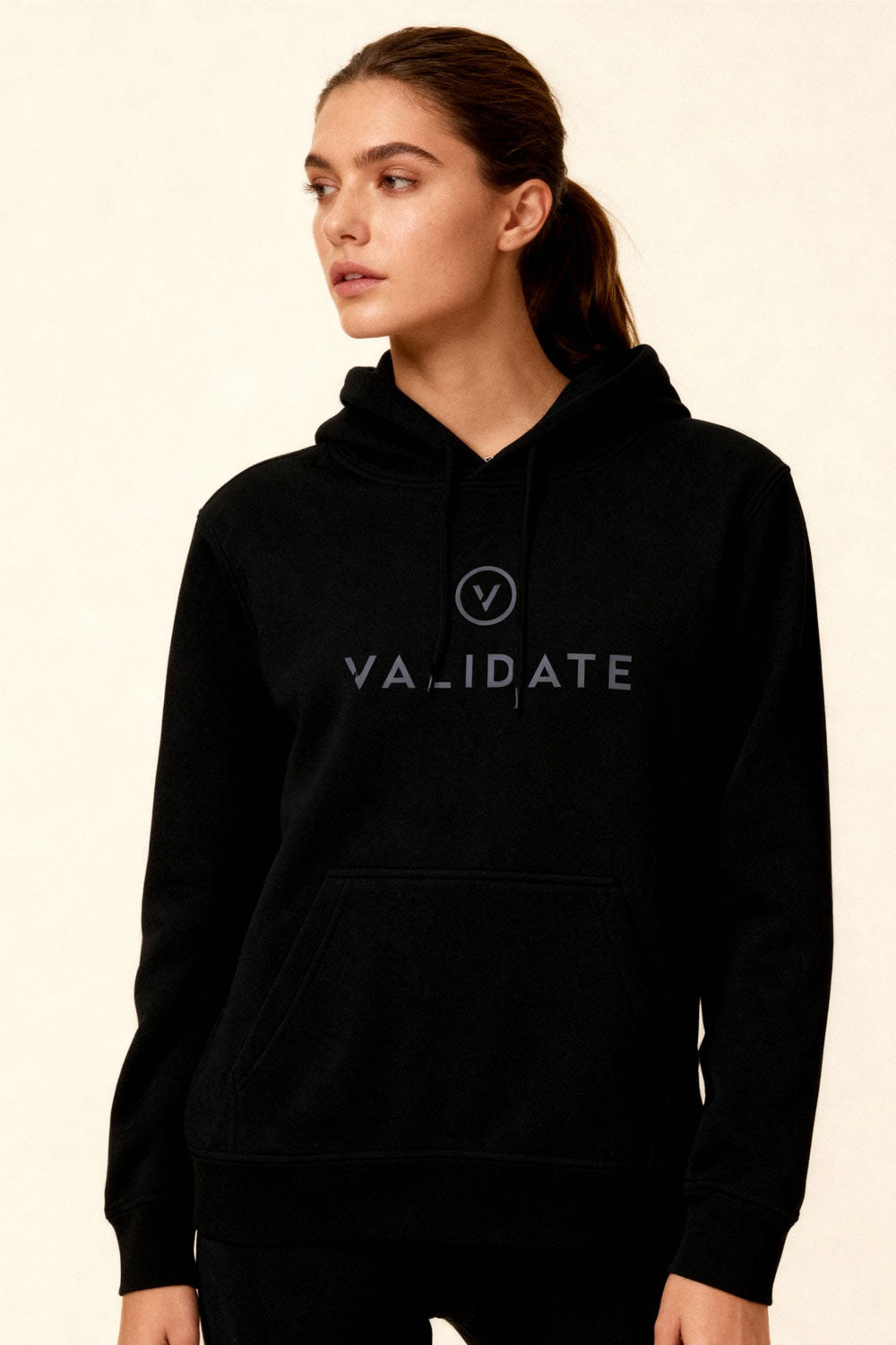 VALIDATE OG PREMIUM WOMENS HOODIE BLACK