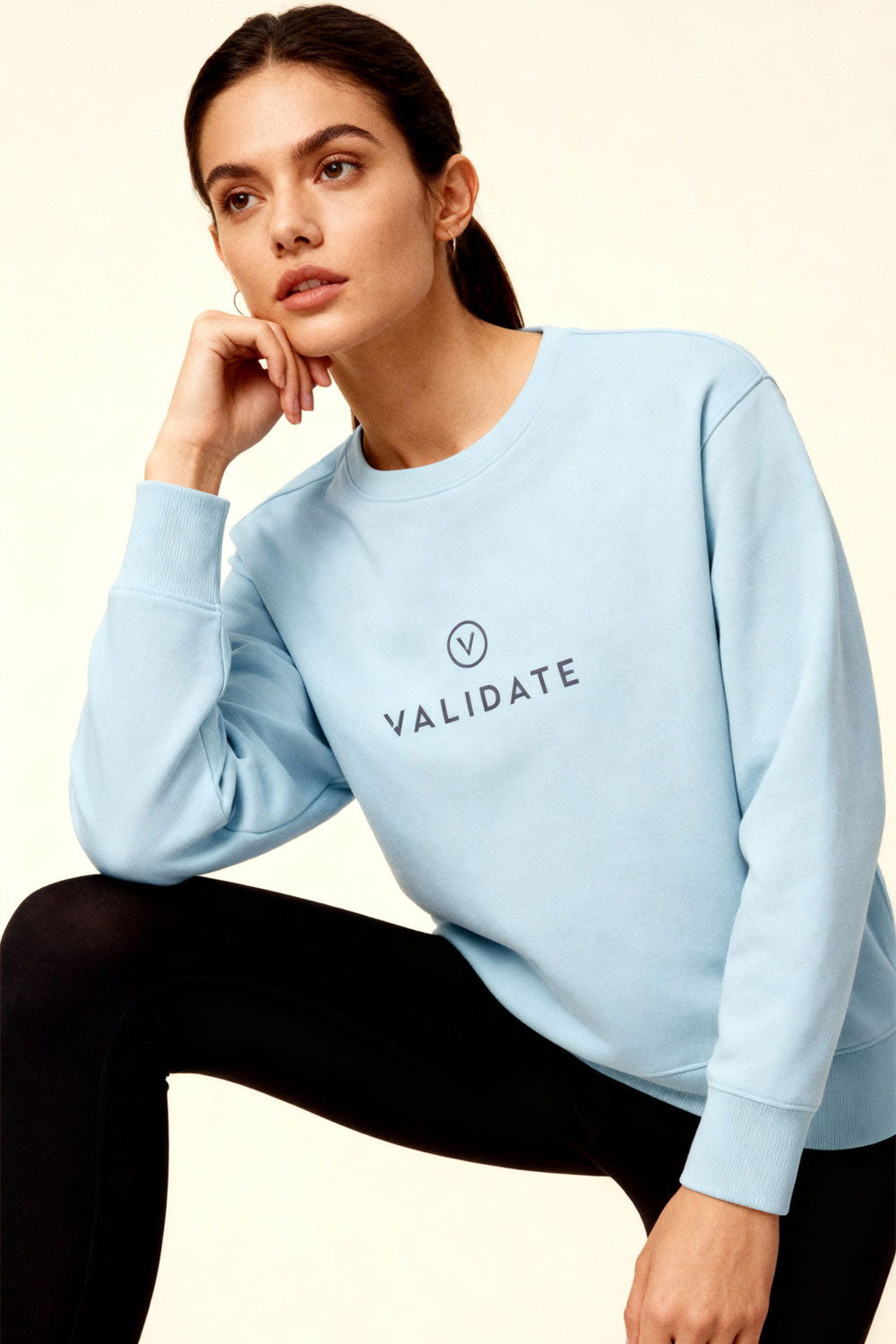 VALIDATE OG PREMIUM WOMENS SWEATSHIRT SKY BLUE