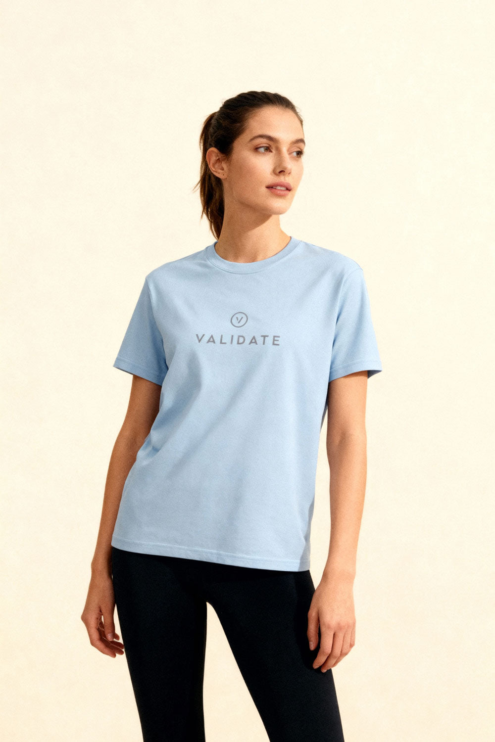 VALIDATE OG PREMIUM WOMENS WOMENS T-SHIRT LIGHT BLUE