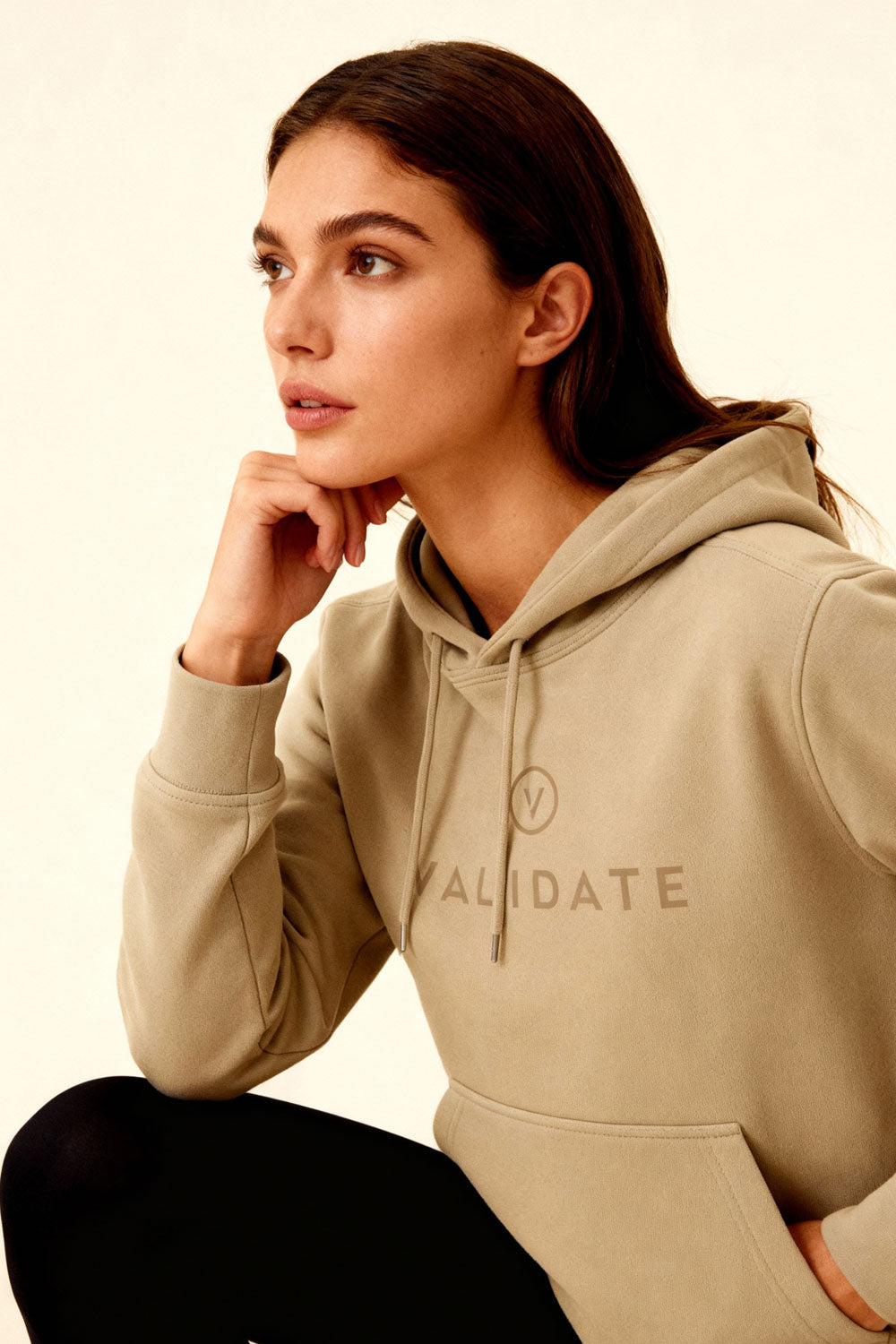 VALIDATE OG PREMIUM WOMENS HOODIE STONE