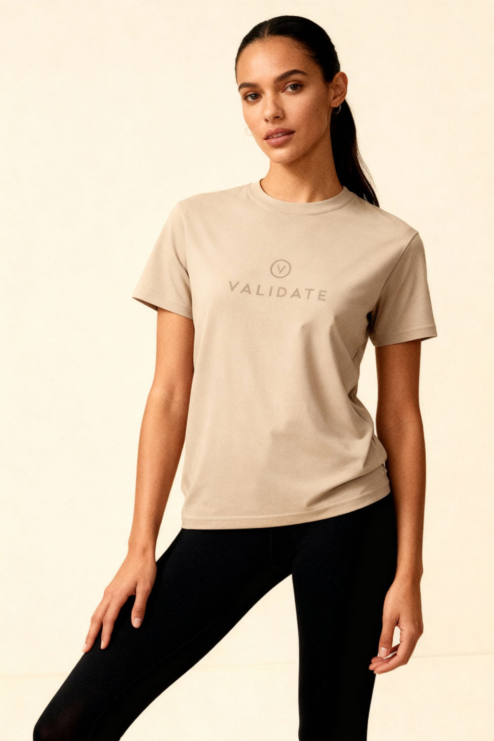 VALIDATE OG PREMIUM WOMENS WOMENS T-SHIRT SAND