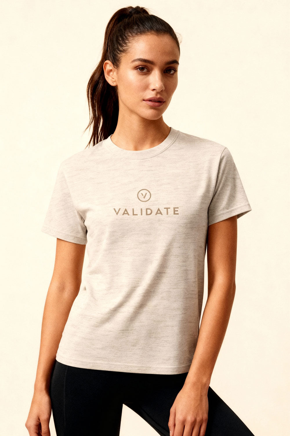 VALIDATE OG PREMIUM WOMENS WOMENS T-SHIRT HEATHER HAZE