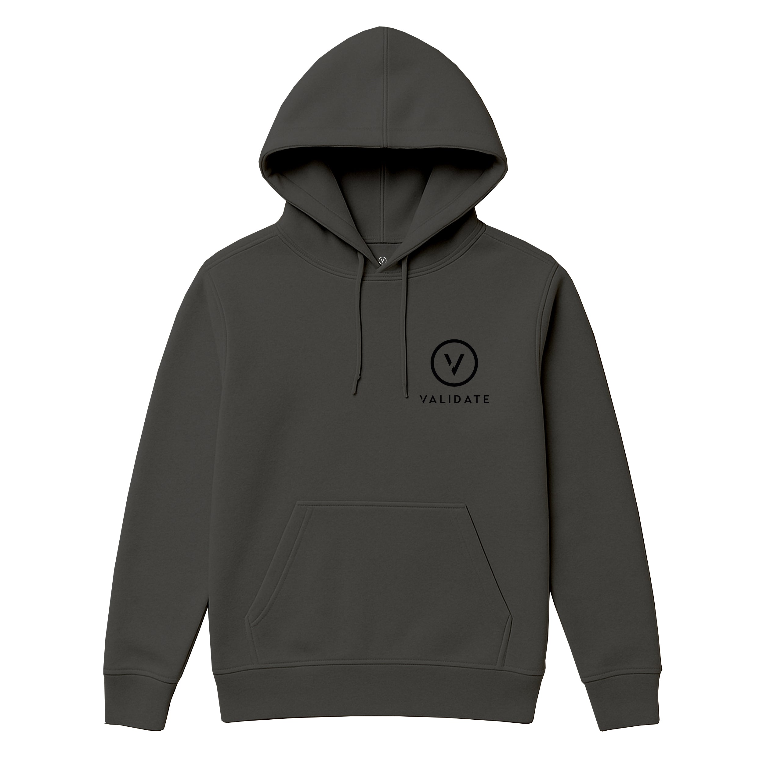 VALIDATE OG PREMIUM II UNISEX HOODIE CHARCOAL