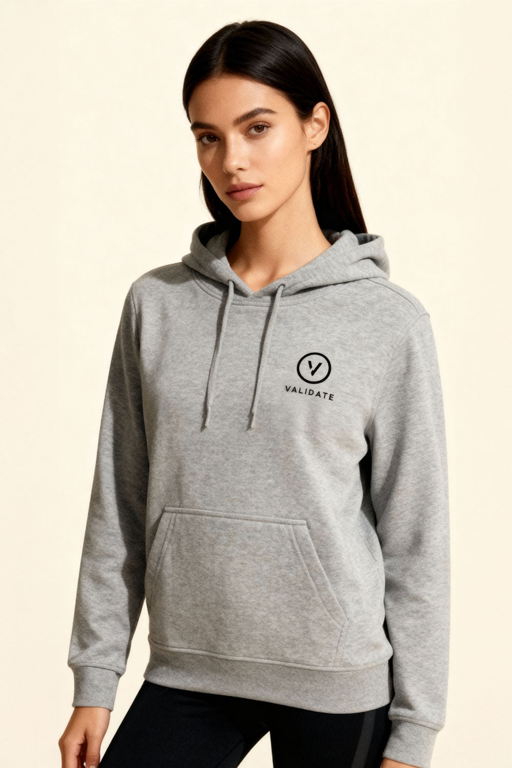 VALIDATE OG PREMIUM II WOMENS HOODIE GREY MARL