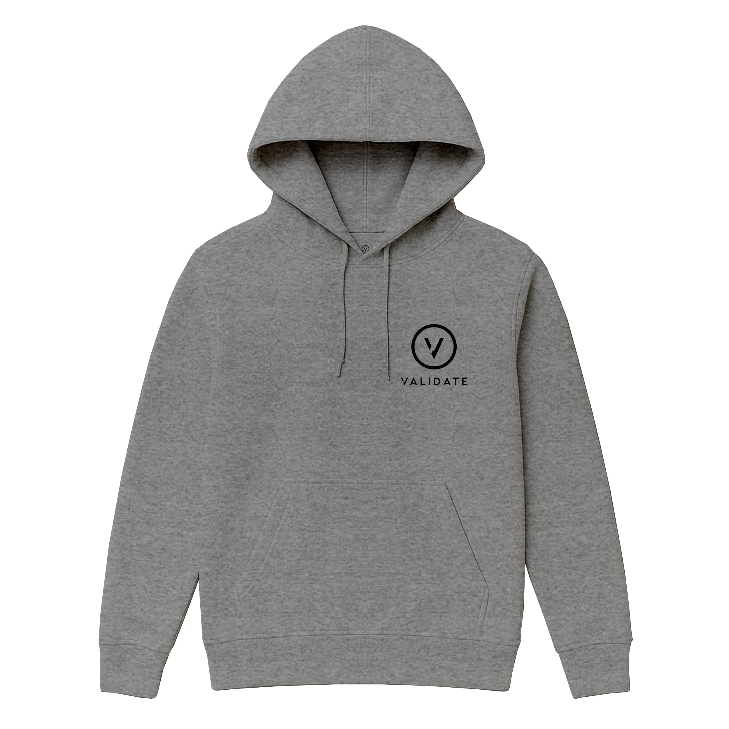 VALIDATE OG PREMIUM II UNISEX HOODIE GREY MARL