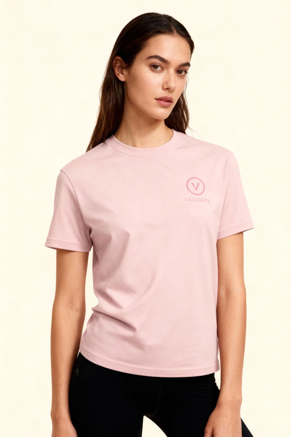 VALIDATE OG PREMIUM II WOMENS WOMENS T-SHIRT LIGHT PINK