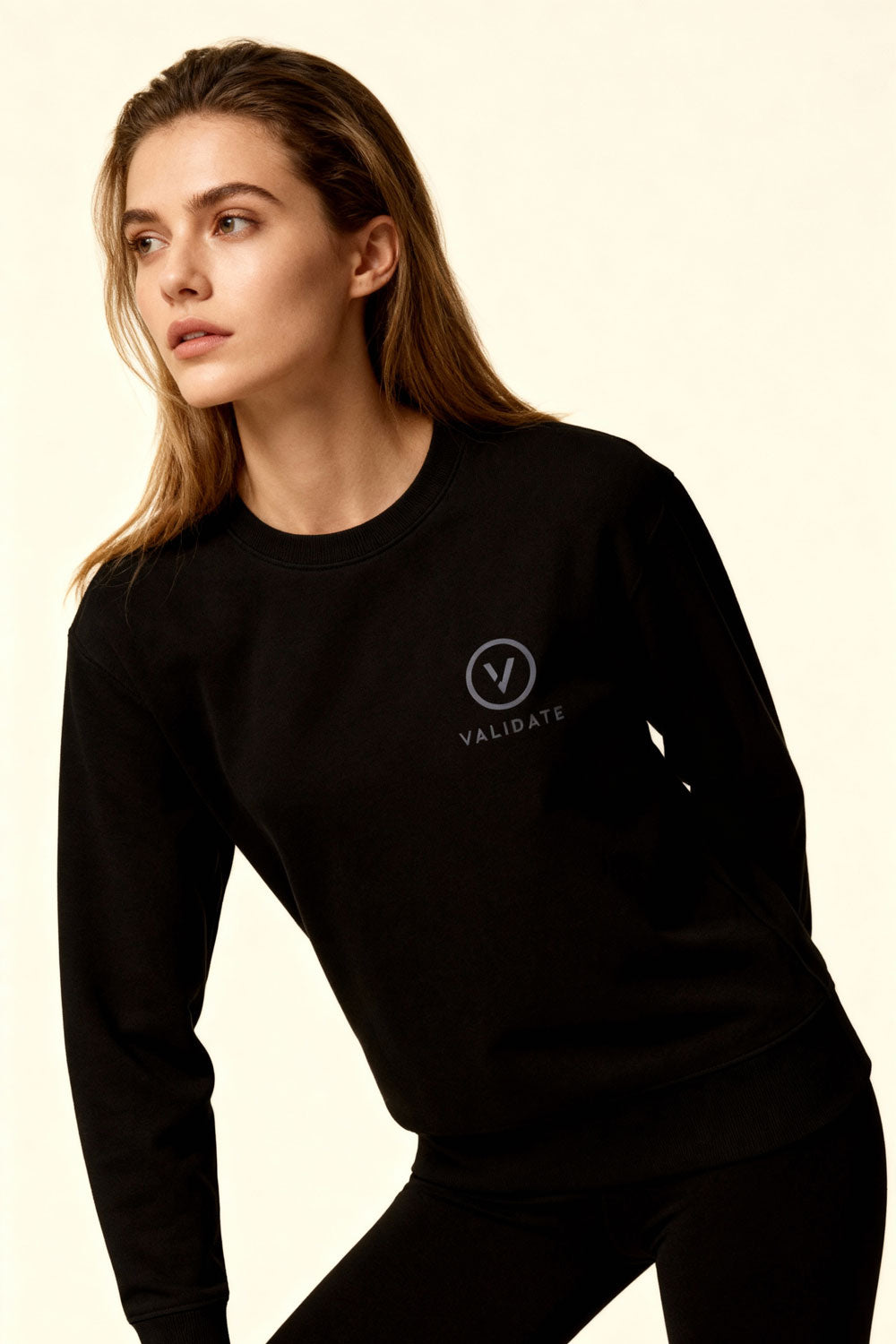 VALIDATE OG PREMIUM II WOMENS SWEATSHIRT BLACK