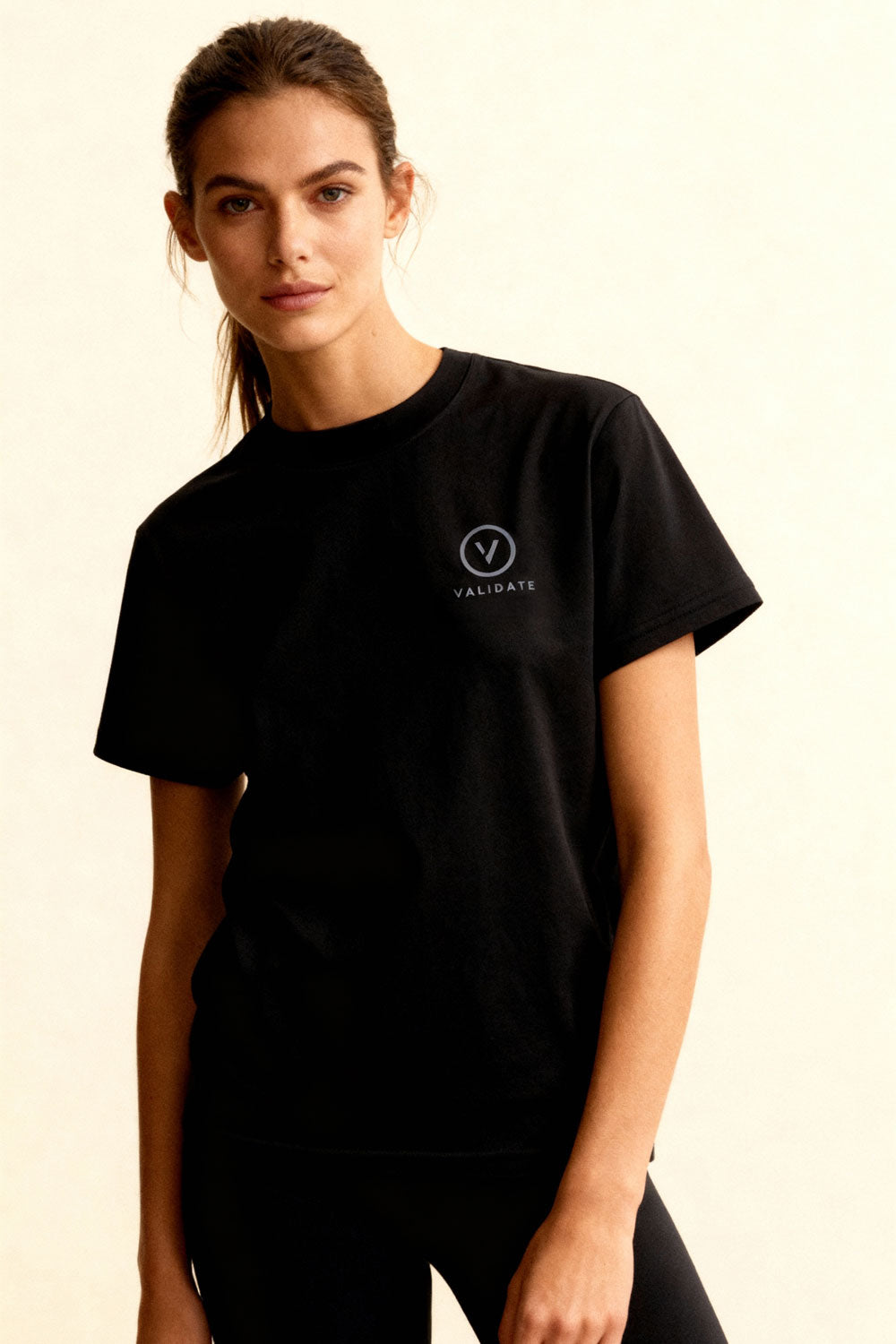 VALIDATE OG PREMIUM II WOMENS WOMENS T-SHIRT BLACK