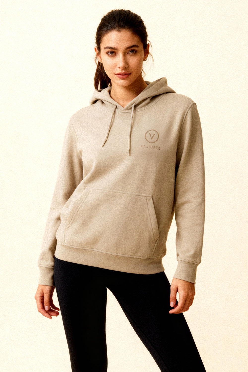 VALIDATE OG PREMIUM II WOMENS HOODIE STONE