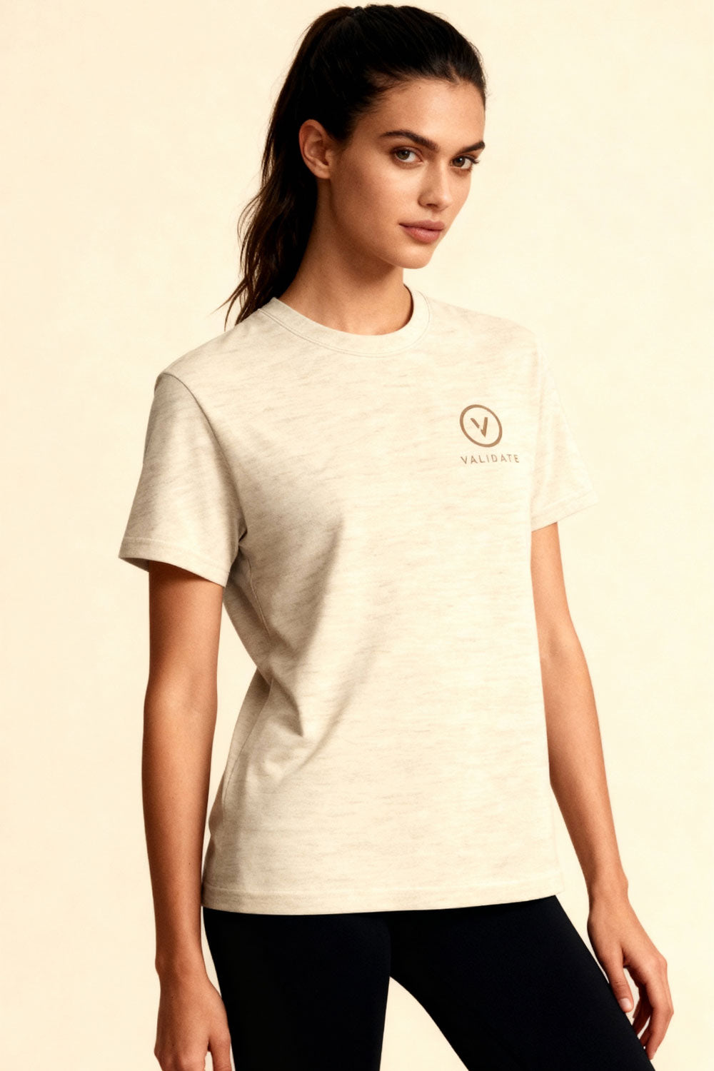VALIDATE OG PREMIUM II WOMENS WOMENS T-SHIRT HEATHER HAZE