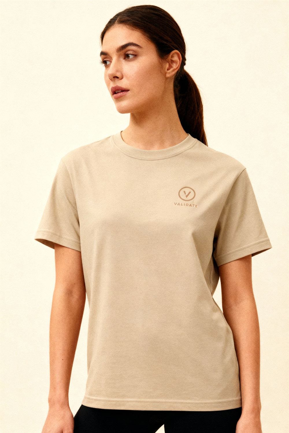VALIDATE OG PREMIUM II WOMENS WOMENS T-SHIRT STONE