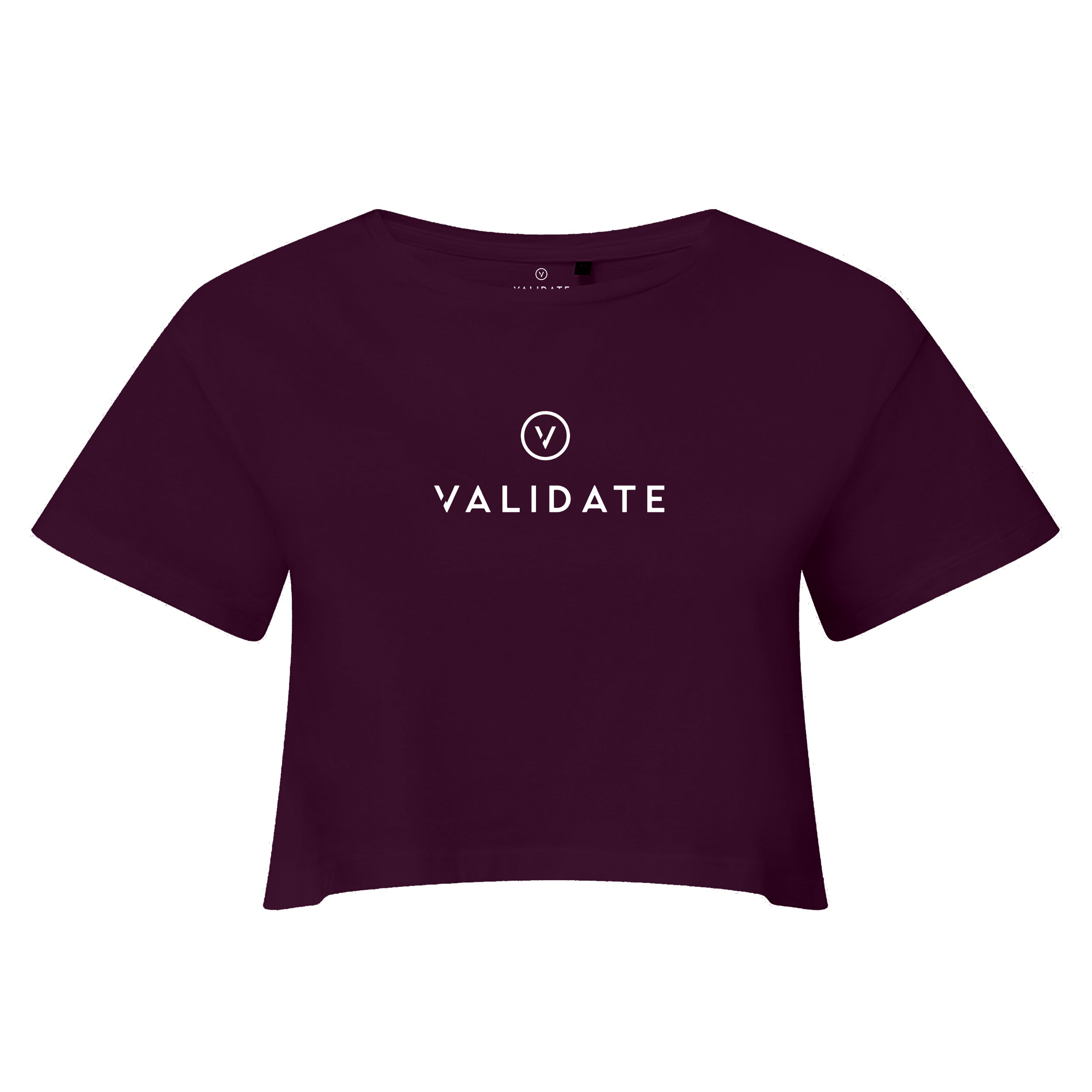 VALIDATE LIMITLESS CROP TOP MULBERRY