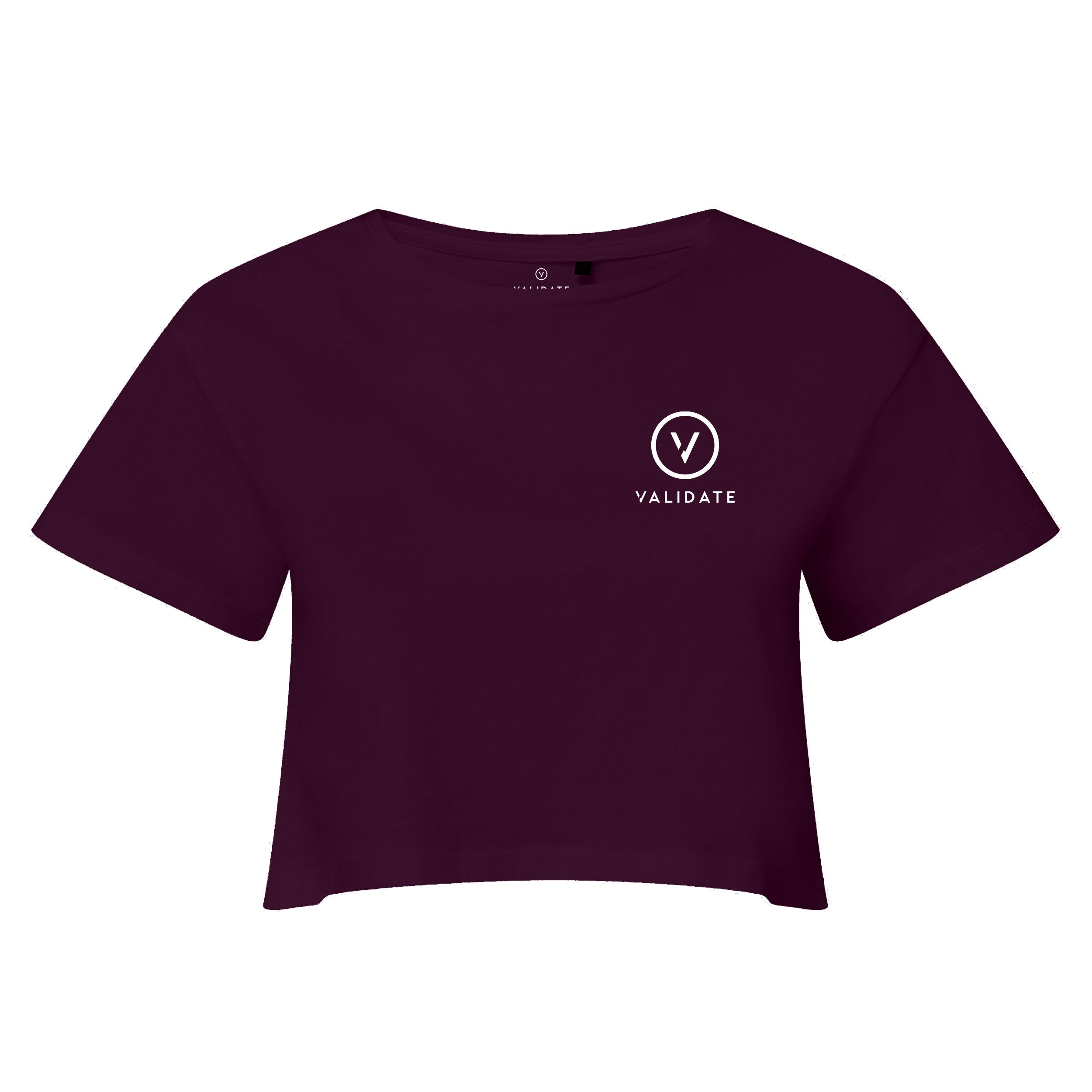 VALIDATE LIMITLESS II CROP TOP MULBERRY