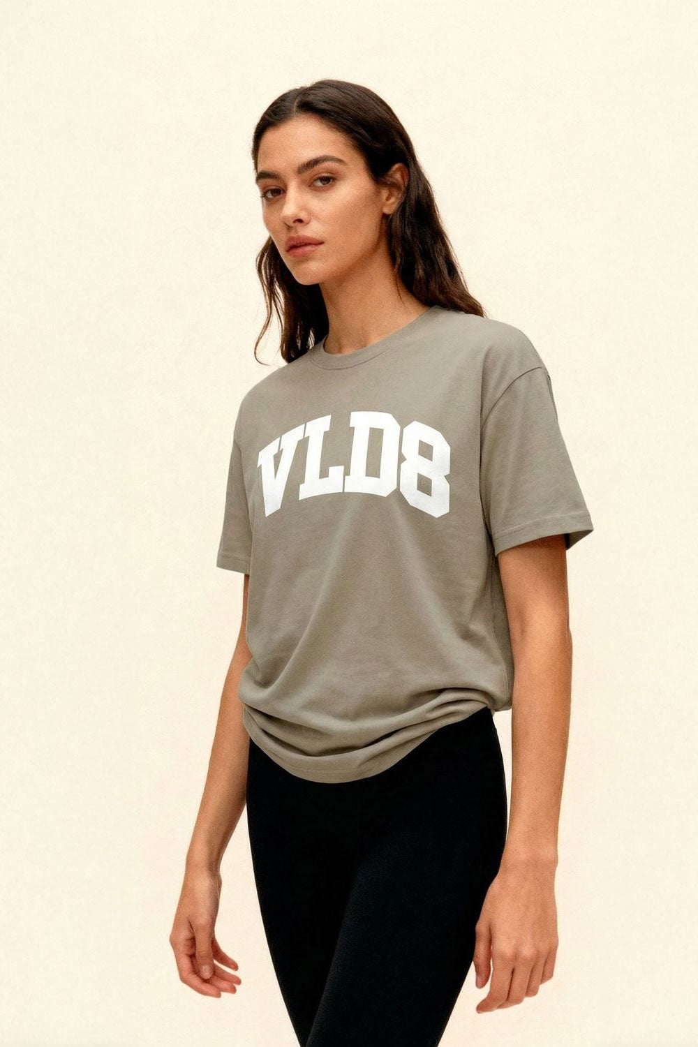 VALIDATE VLD8 COLLEGE WOMENS T-SHIRT STONE